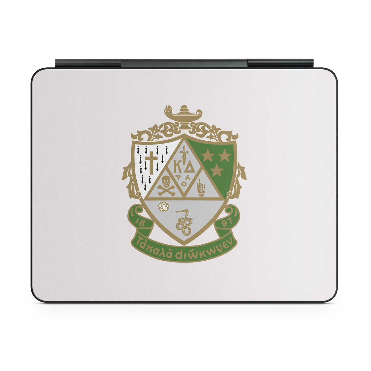 Kappa Delta Crest Pearl White - Apple Magic Keyboard for iPad Skin