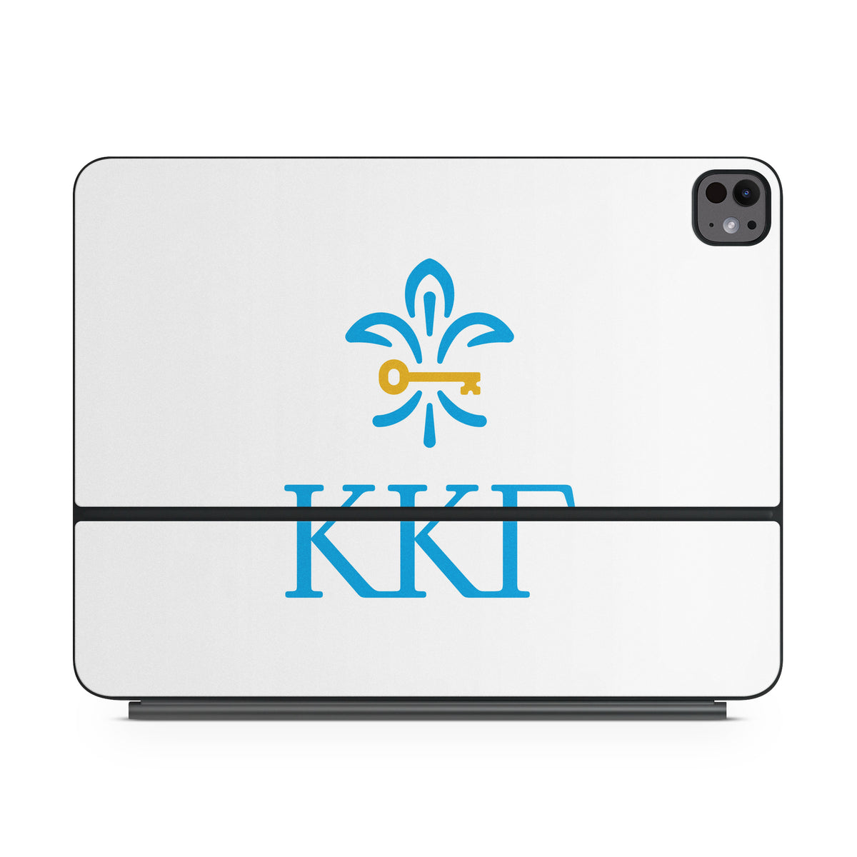 Kappa Kappa Gamma Letterkey Vertical White - Apple Magic Keyboard for iPad Skin