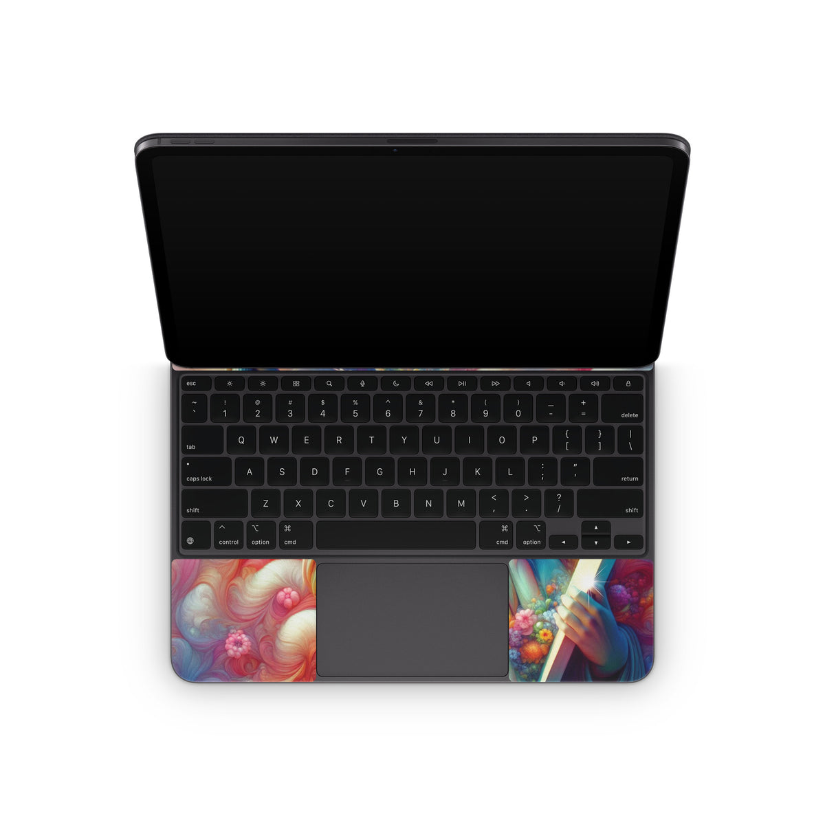Lady Liberty and Flowers - Apple Magic Keyboard for iPad Skin