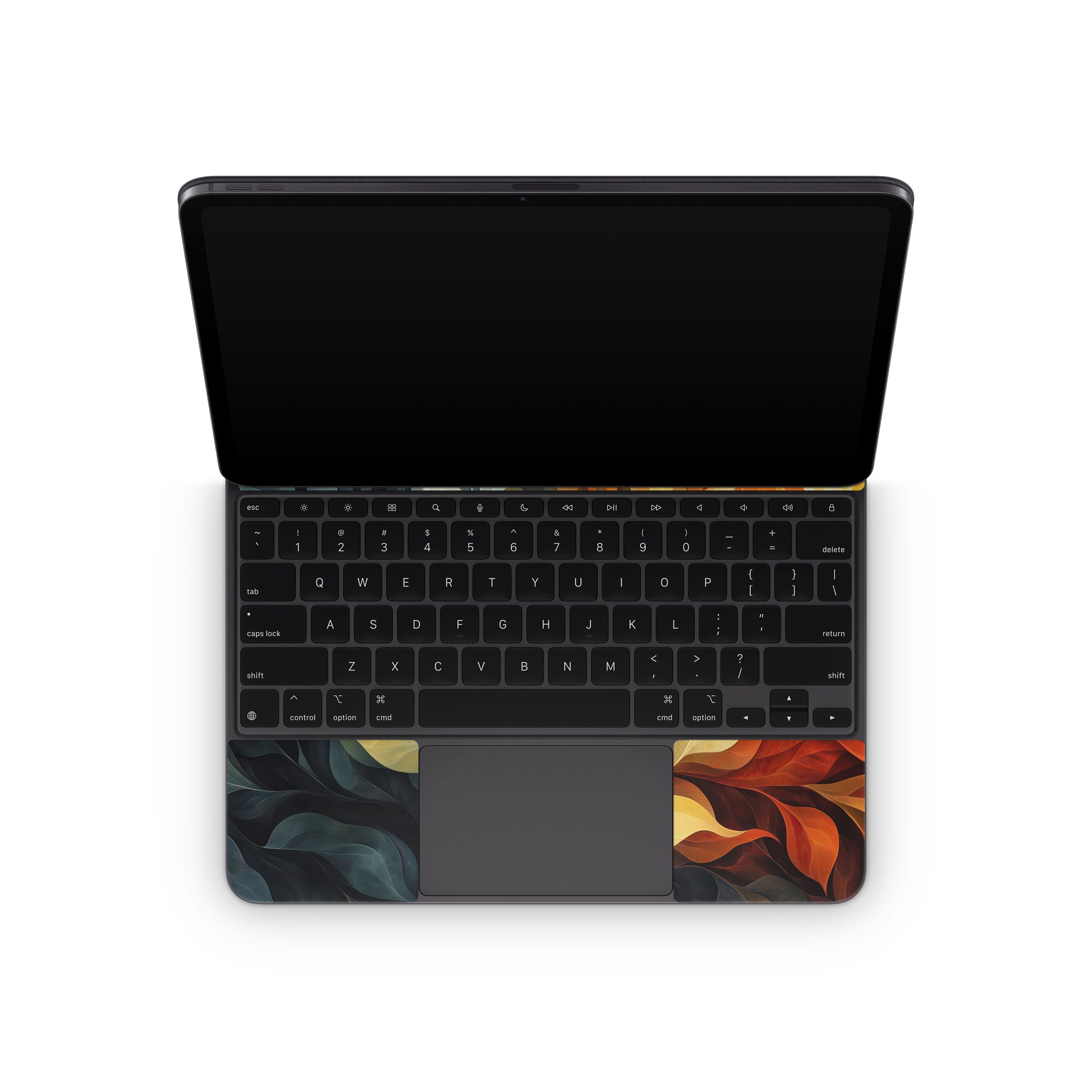Orange and Charcoal - Apple Magic Keyboard for iPad Skin