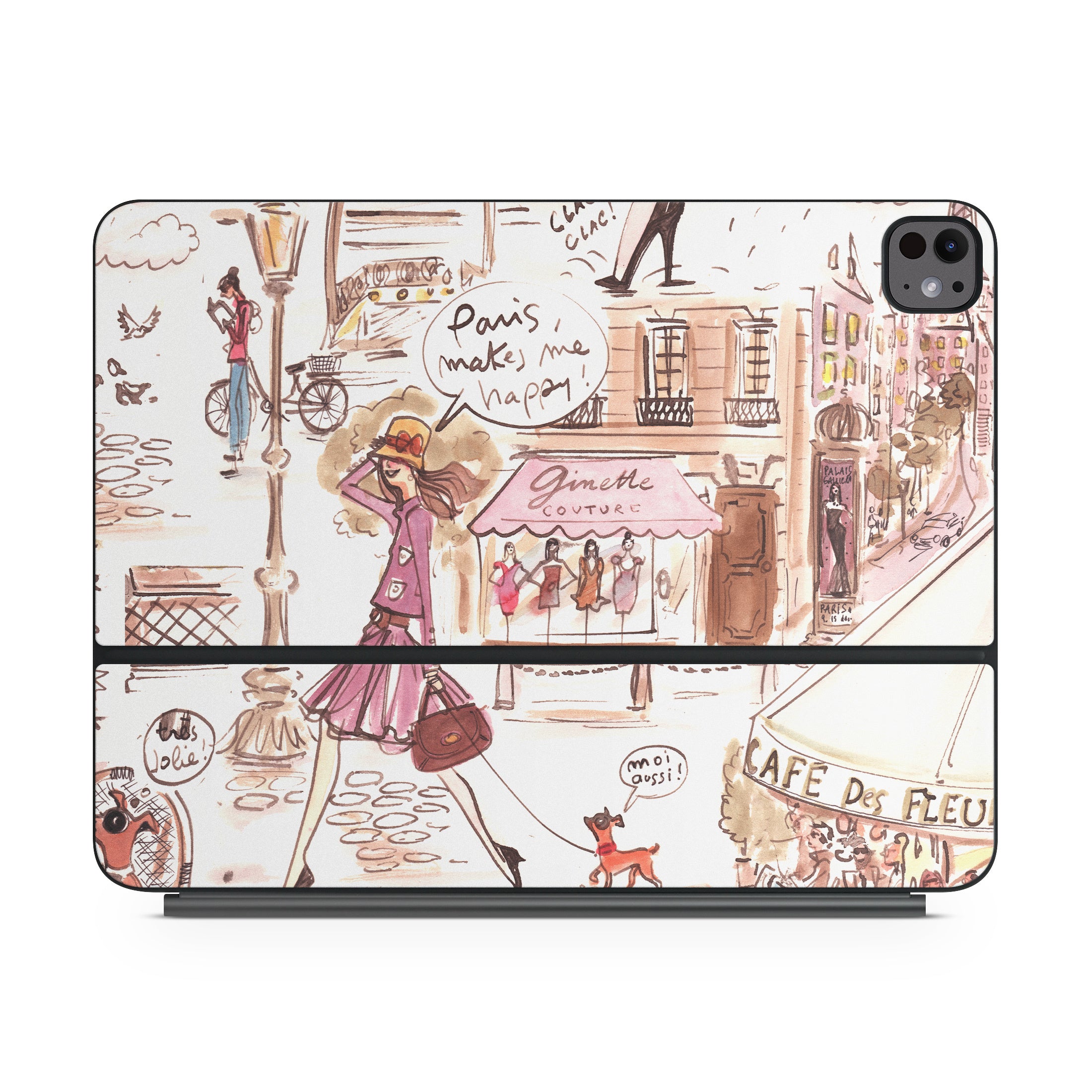 Paris Makes Me Happy - Apple Magic Keyboard for iPad Skin