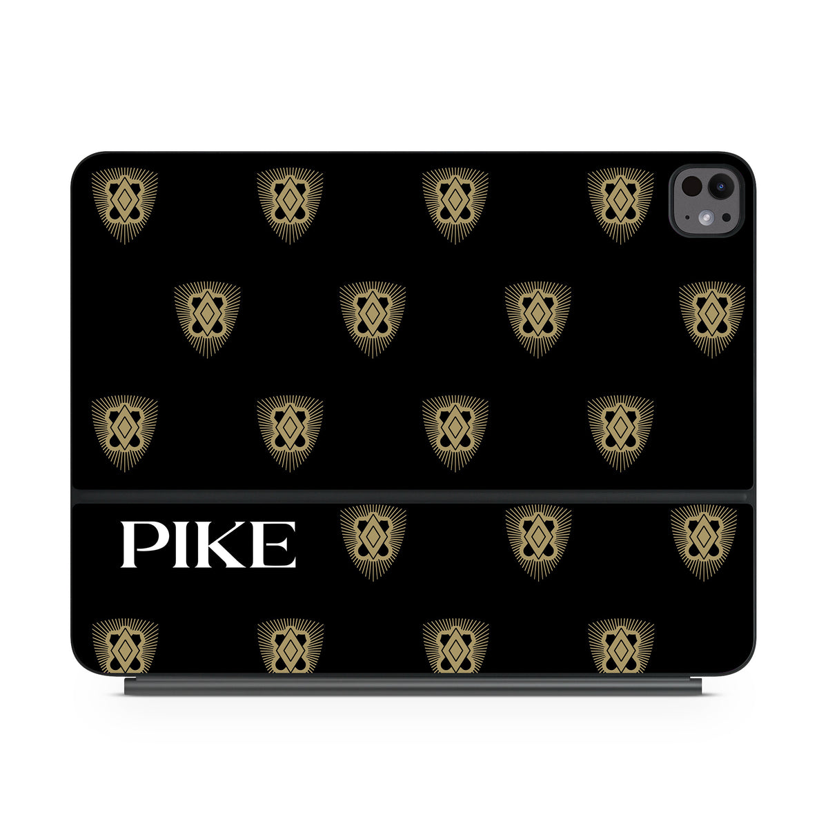 Pi Kappa Alpha PIKE Shield Pattern Black - Apple Magic Keyboard for iPad Skin