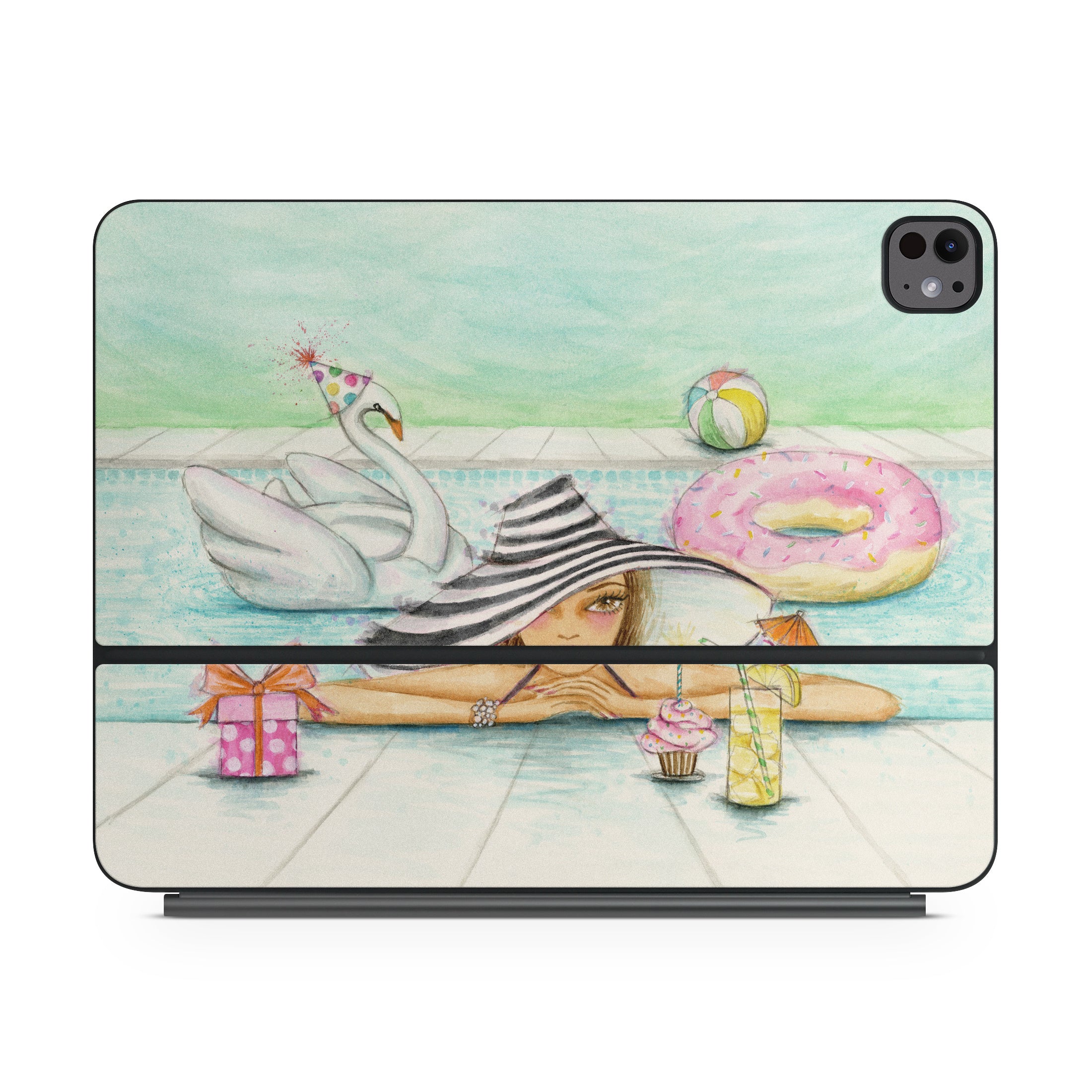 Delphine at the Pool Party - Apple Magic Keyboard for iPad Skin