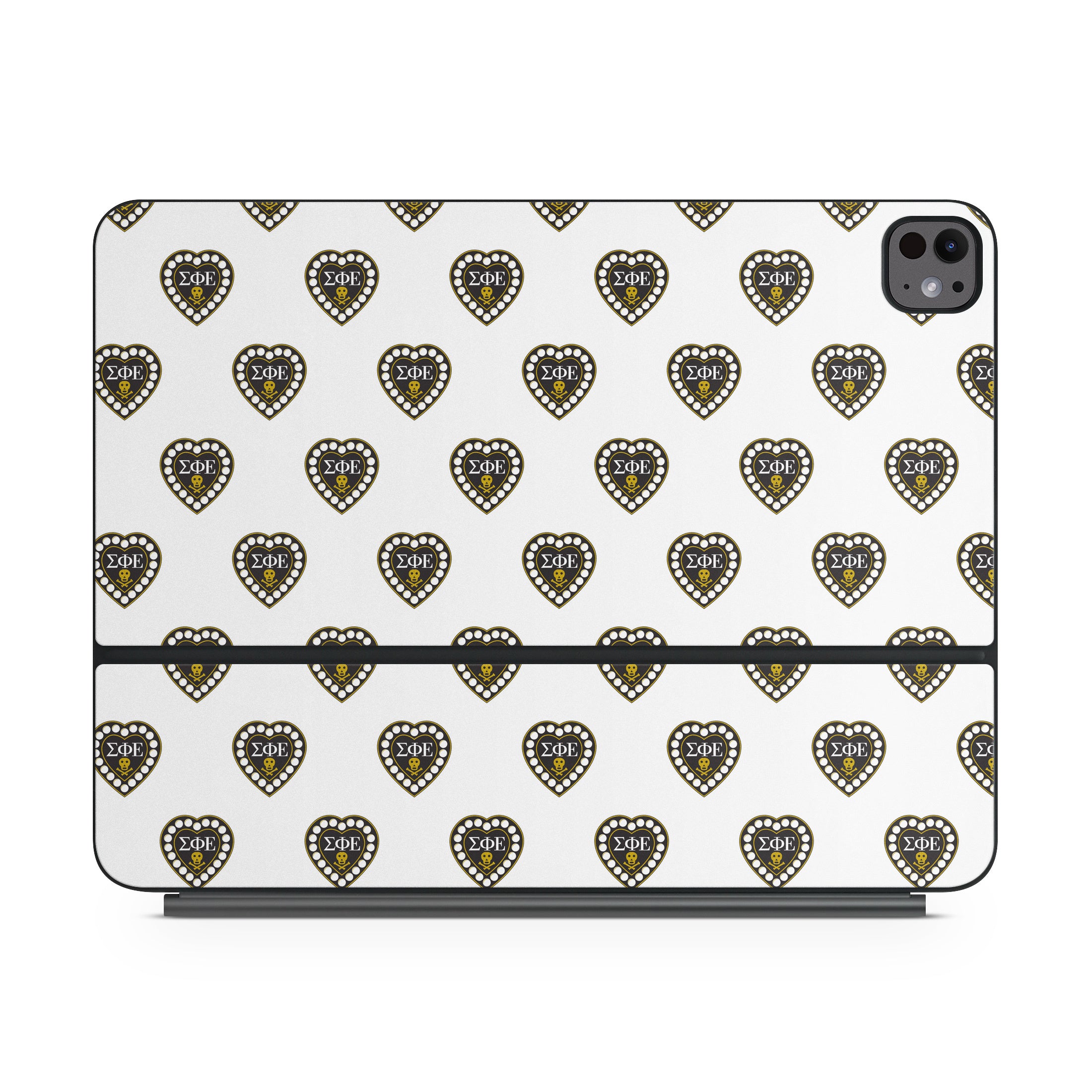 Sigma Phi Epsilon Badge Pattern White - Apple Magic Keyboard for iPad Skin