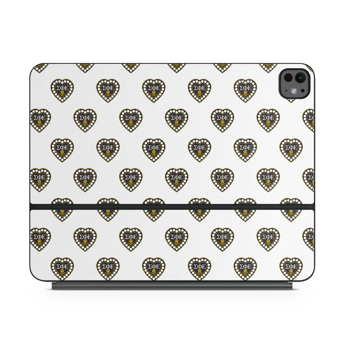 Sigma Phi Epsilon Badge Pattern White - Apple Magic Keyboard for iPad Skin
