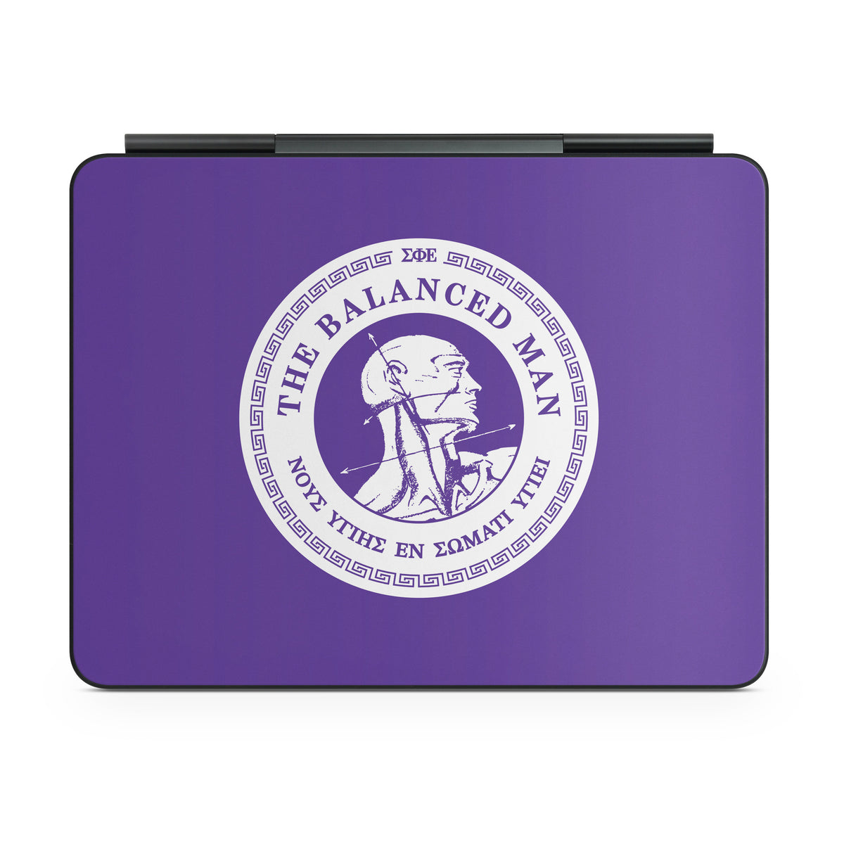 Sigma Phi Epsilon Balanced Man Purple - Apple Magic Keyboard for iPad Skin