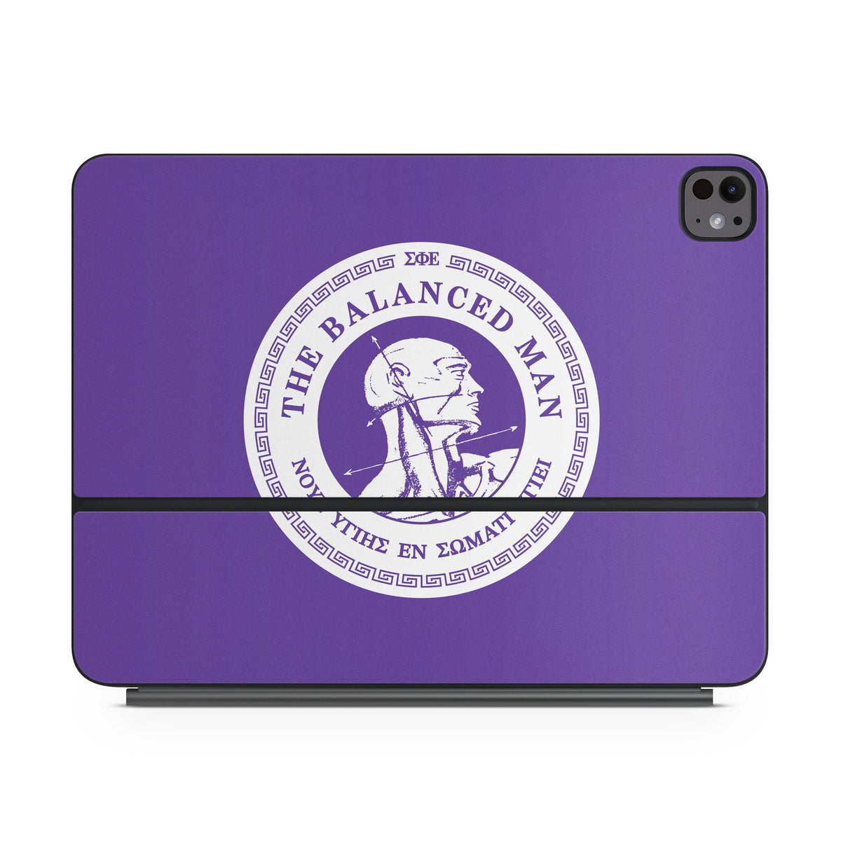 Sigma Phi Epsilon Balanced Man Purple - Apple Magic Keyboard for iPad Skin