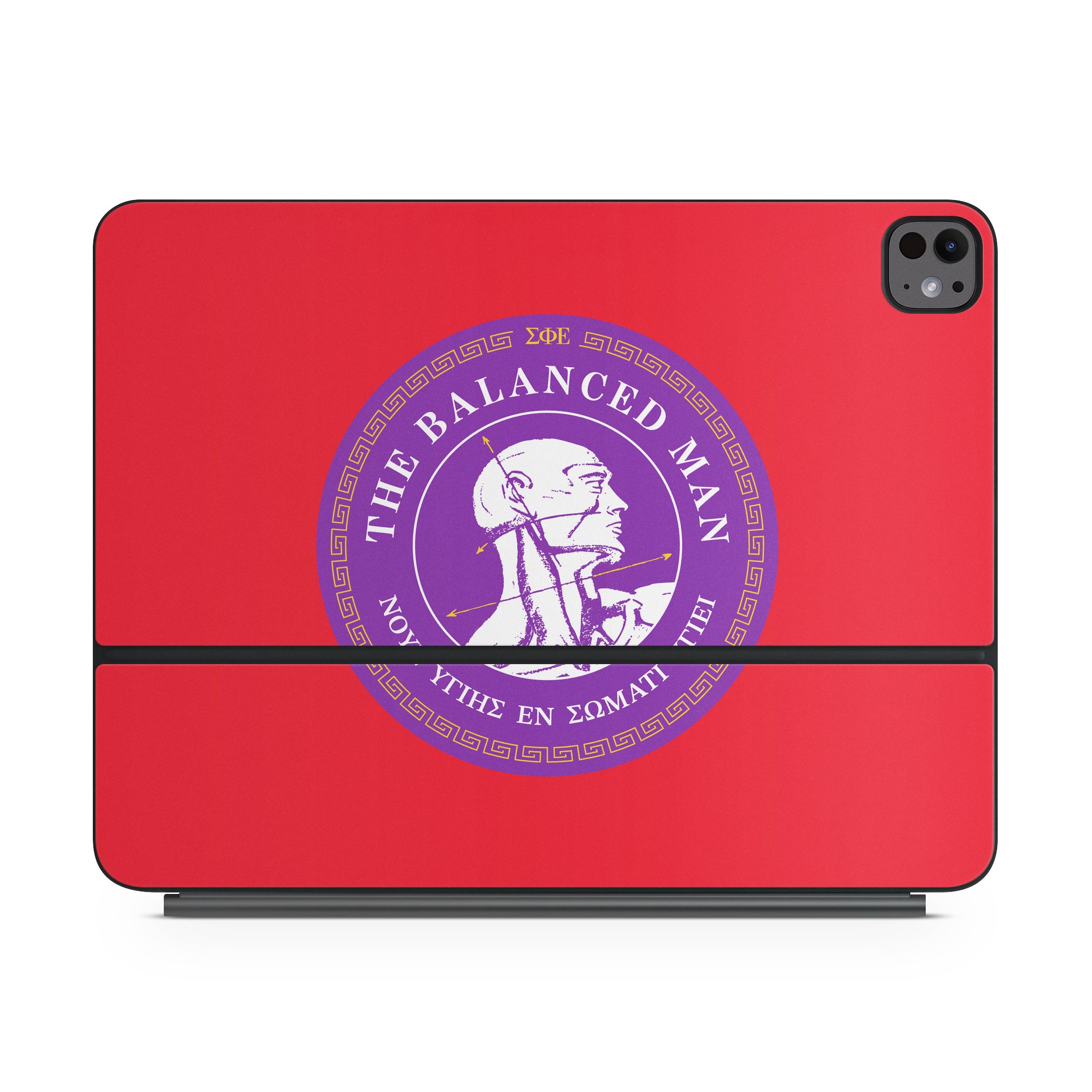 Sigma Phi Epsilon Balanced Man Red - Apple Magic Keyboard for iPad Skin