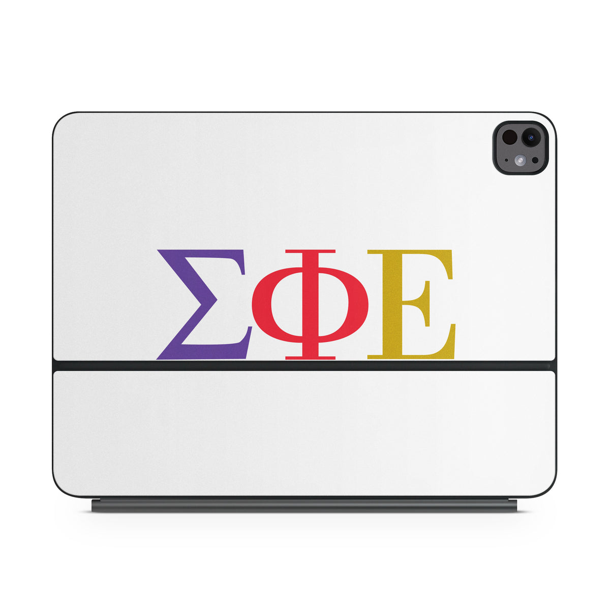 Sigma Phi Epsilon Greek Letters White - Apple Magic Keyboard for iPad Skin