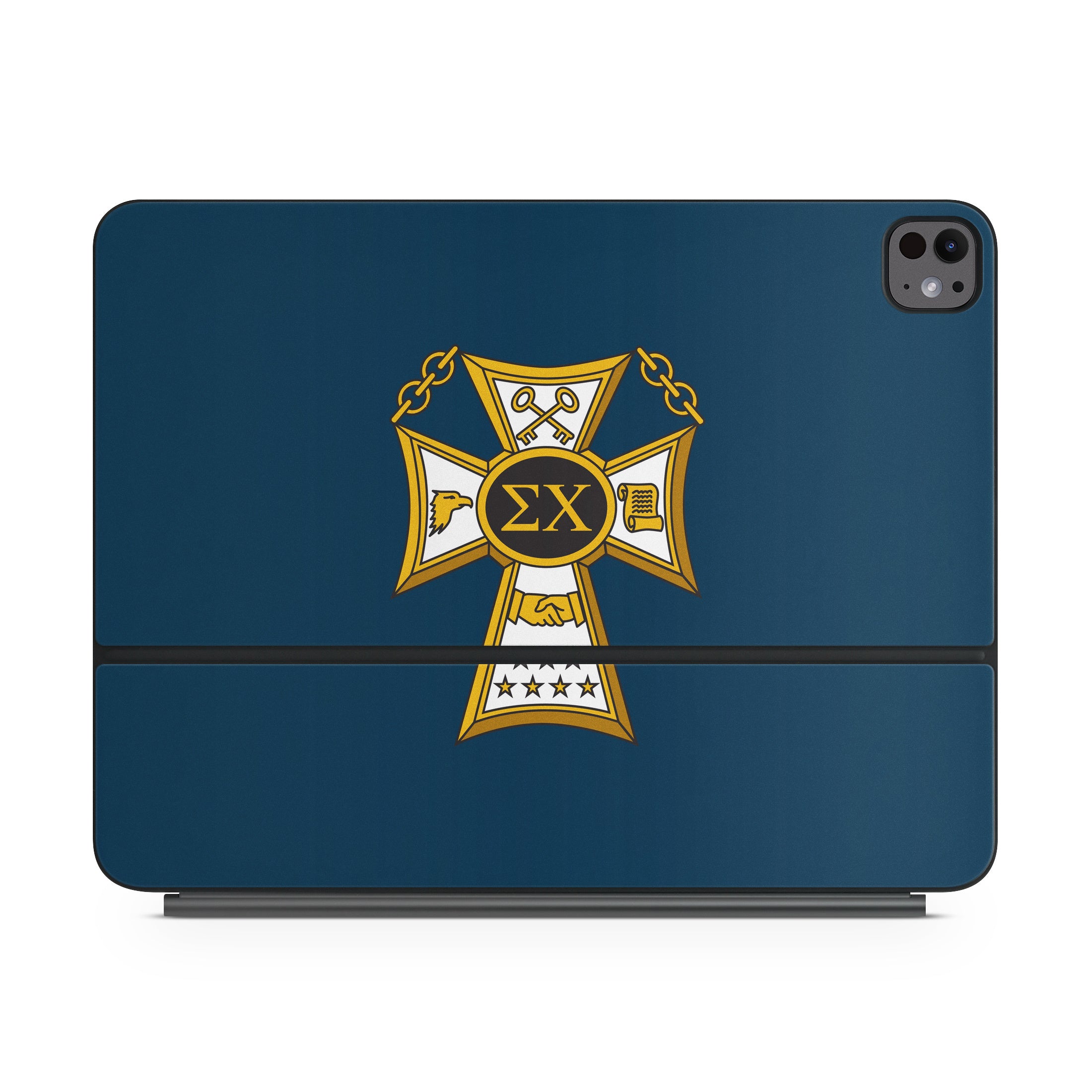 Sigma Chi Badge Navy - Apple Magic Keyboard for iPad Skin