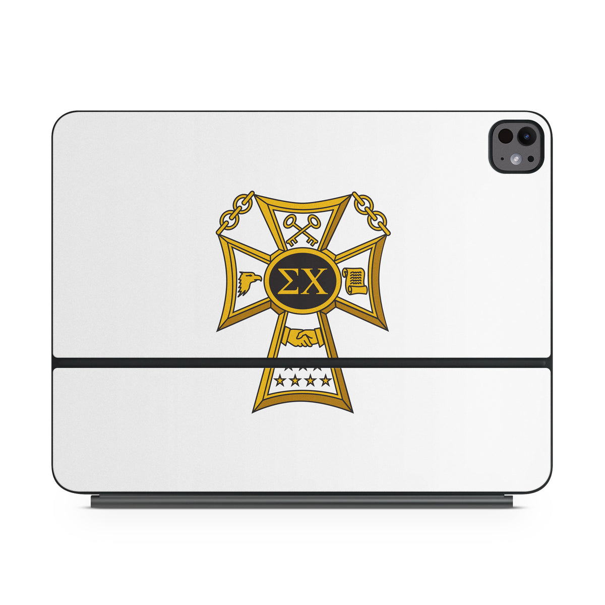 Sigma Chi Badge White - Apple Magic Keyboard for iPad Skin