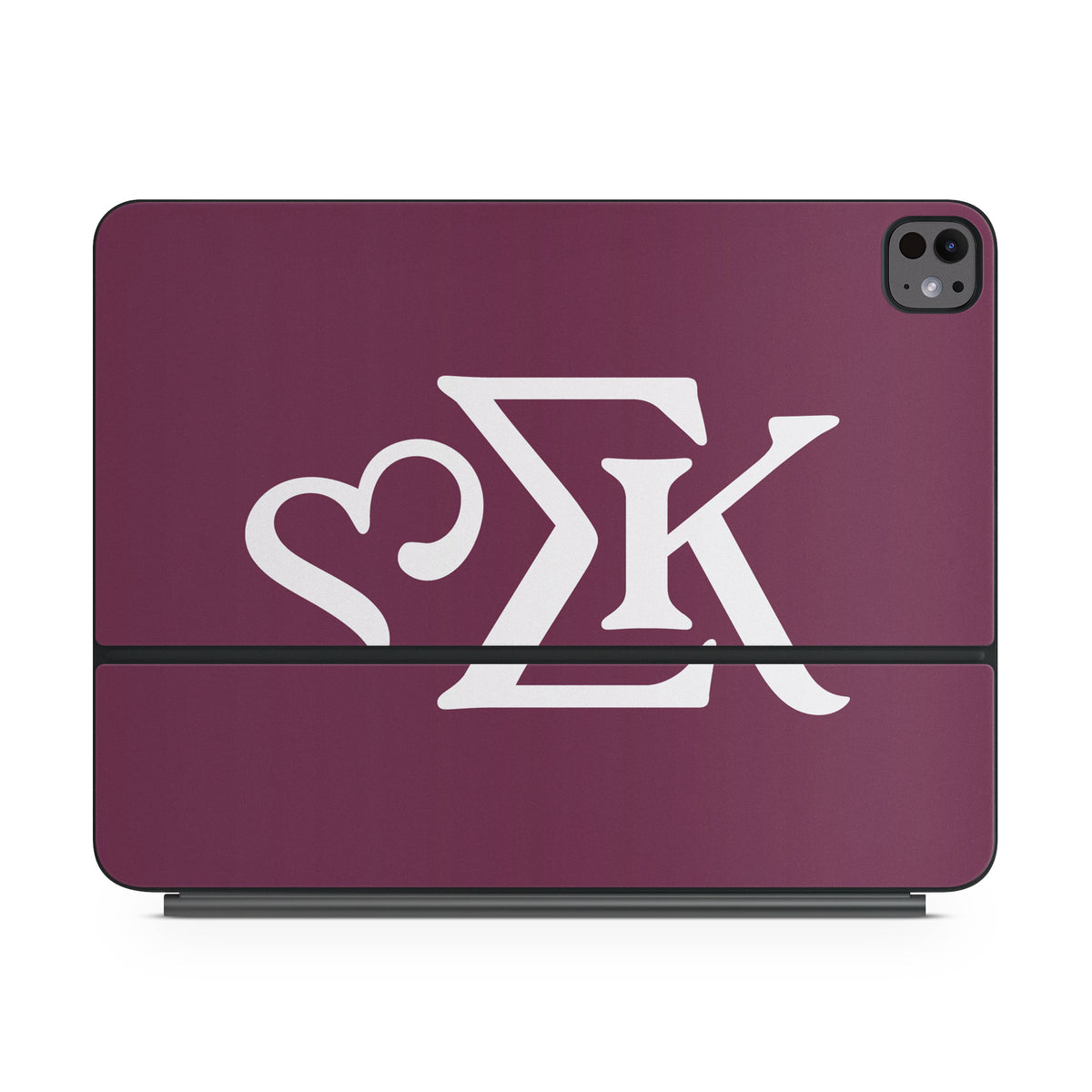 Sigma Kappa Greek Letters Dove Love on Mary Maroon - Apple Magic Keyboard for iPad Skin