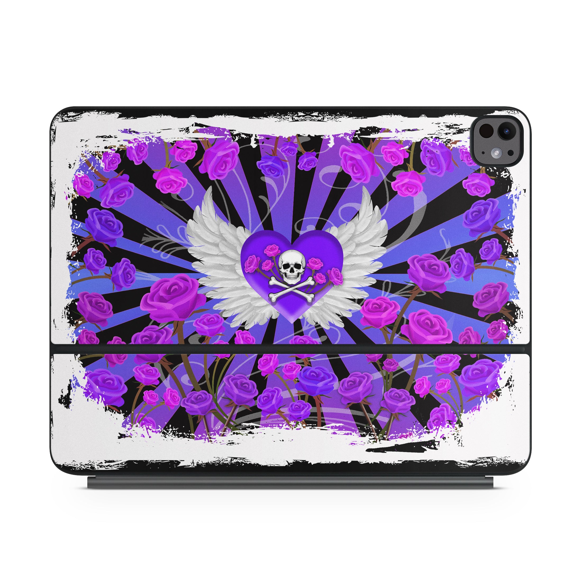 Skull and Roses - Apple Magic Keyboard for iPad Skin