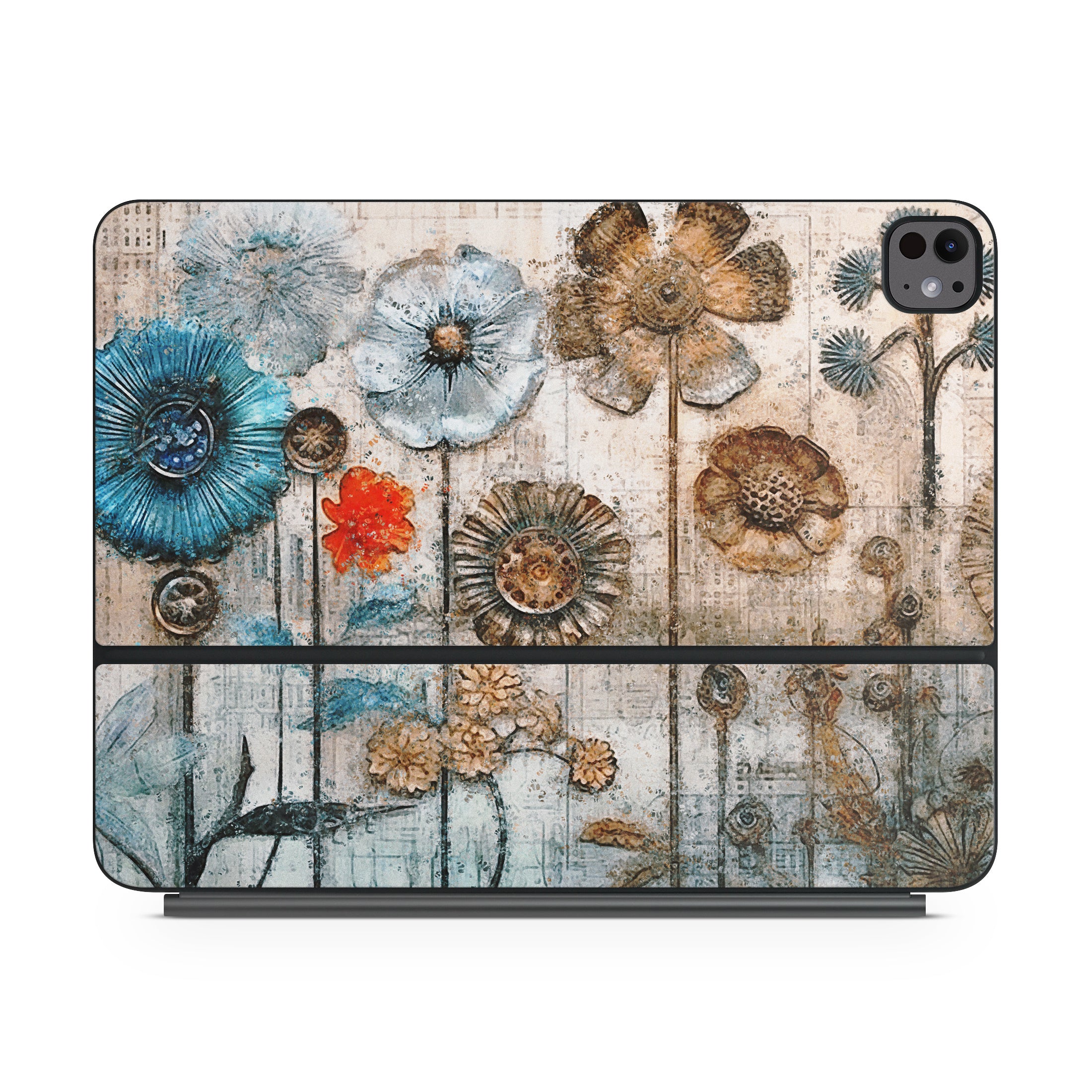 Steampunk Flowers - Apple Magic Keyboard for iPad Skin