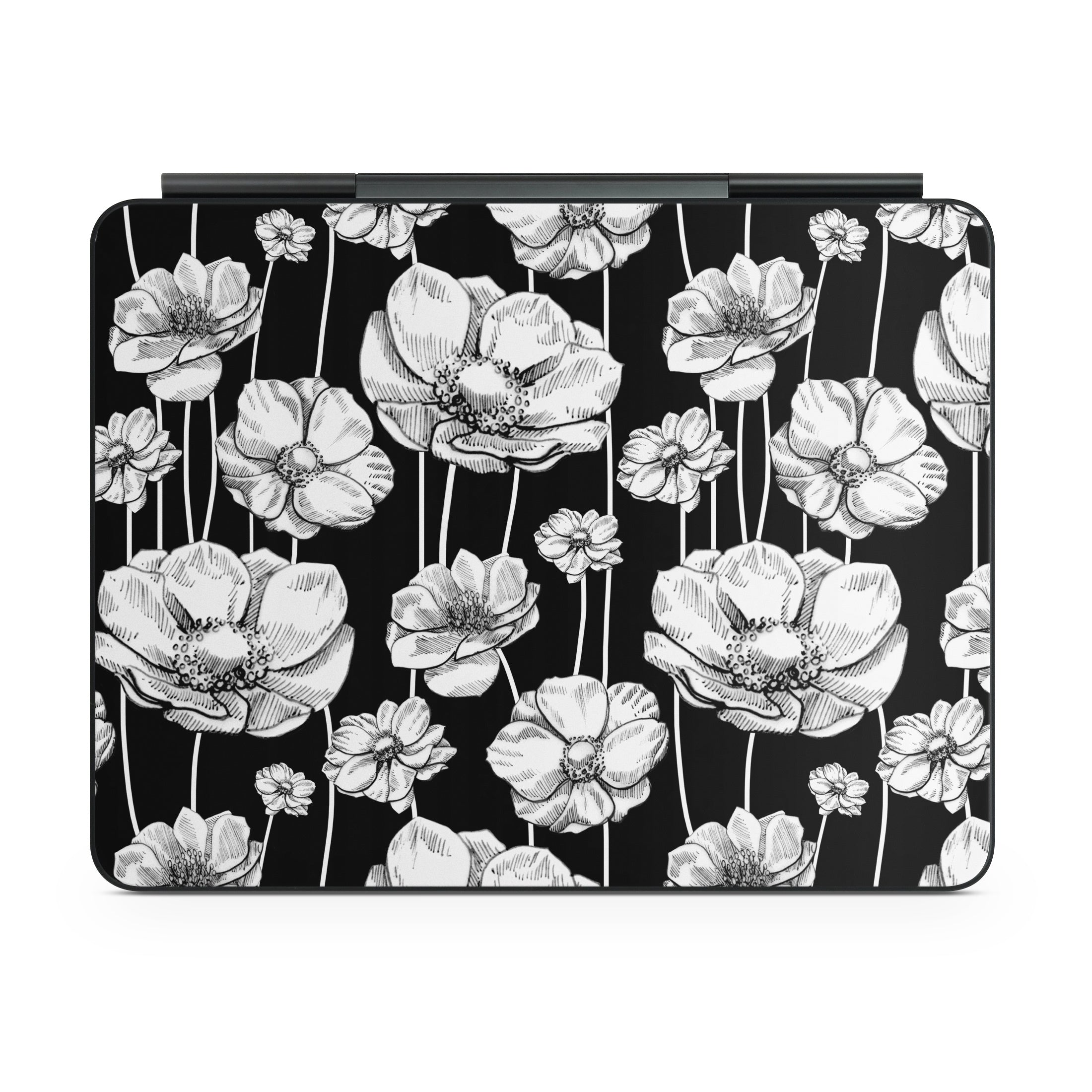 Striped Blooms - Apple Magic Keyboard for iPad Skin