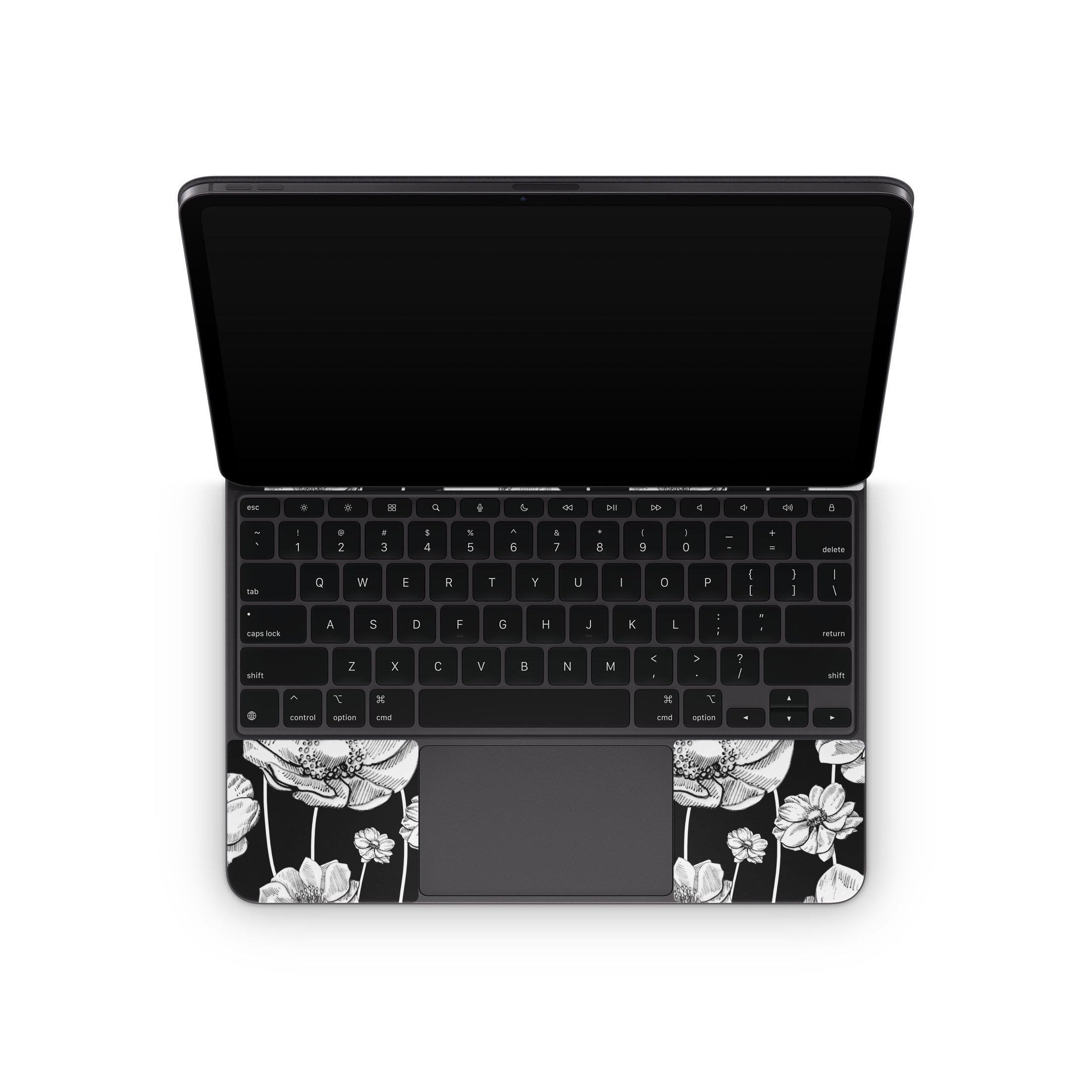 Striped Blooms - Apple Magic Keyboard for iPad Skin