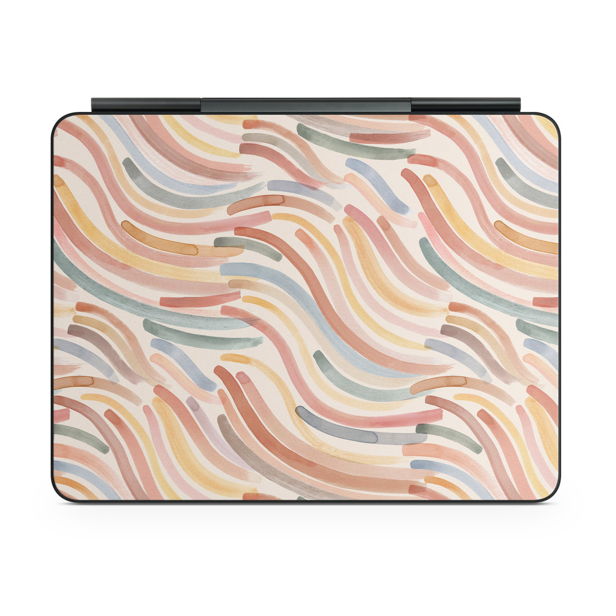 Terracotta Brushstroke Waves - Apple Magic Keyboard for iPad Skin