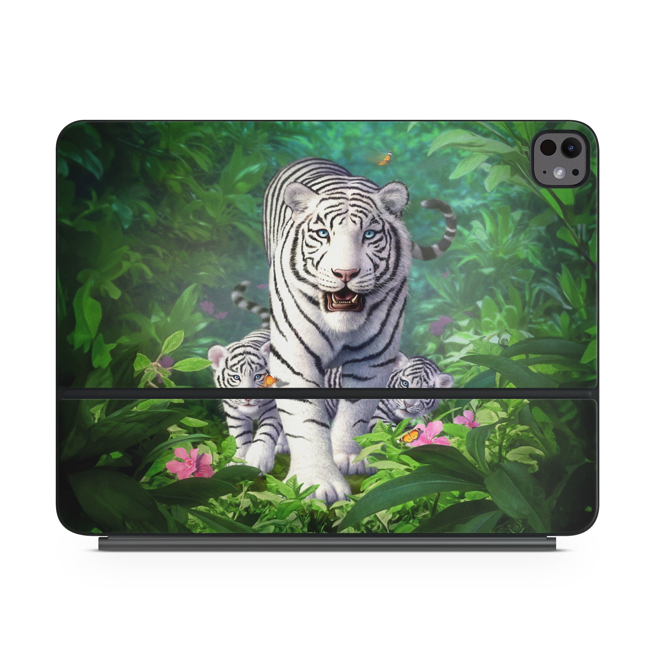 White Tigers - Apple Magic Keyboard for iPad Skin