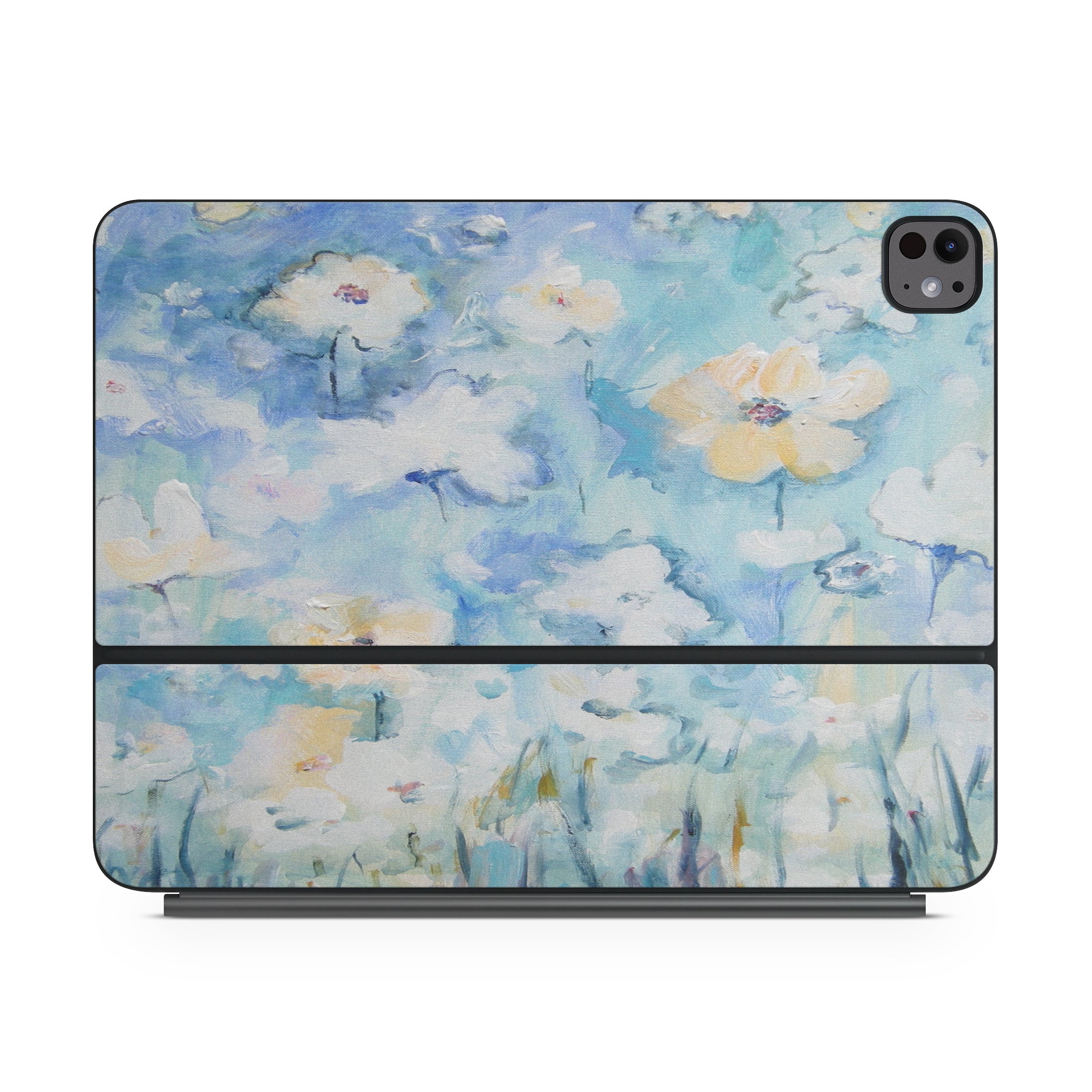 White & Blue - Apple Magic Keyboard for iPad Skin