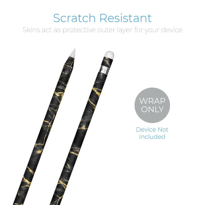 Black Gold Marble - Apple Pencil Skin