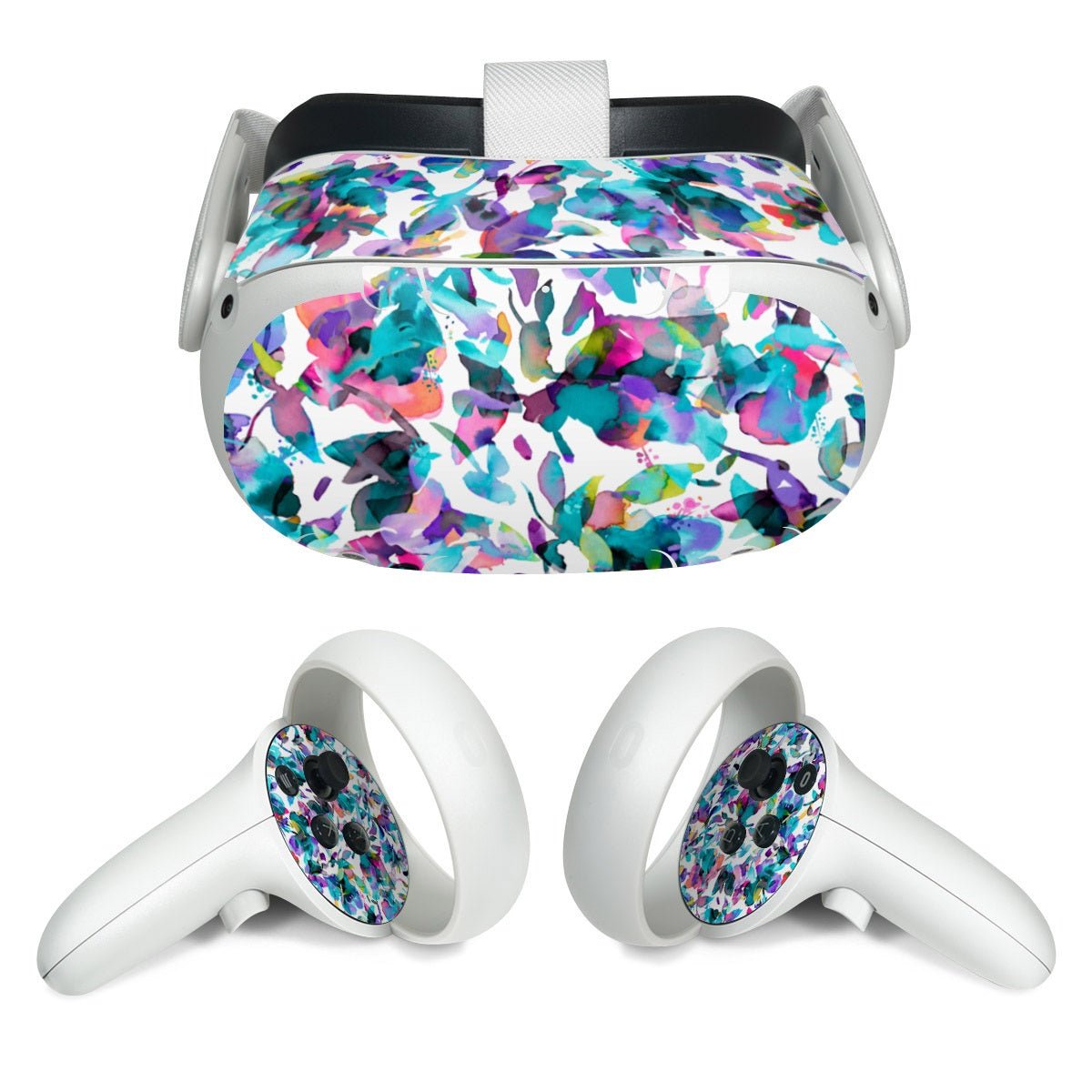 Aquatic Flowers - Meta Quest 2 Skin - Ninola Design - DecalGirl