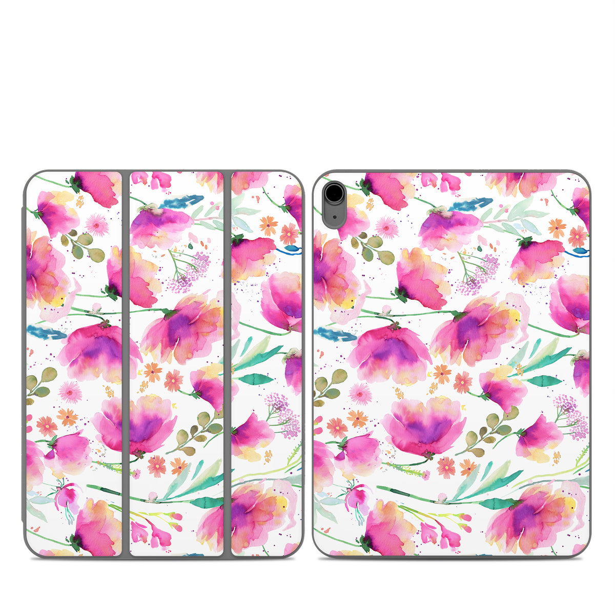 Abstract Pink Poppies - Apple Smart Folio Skin