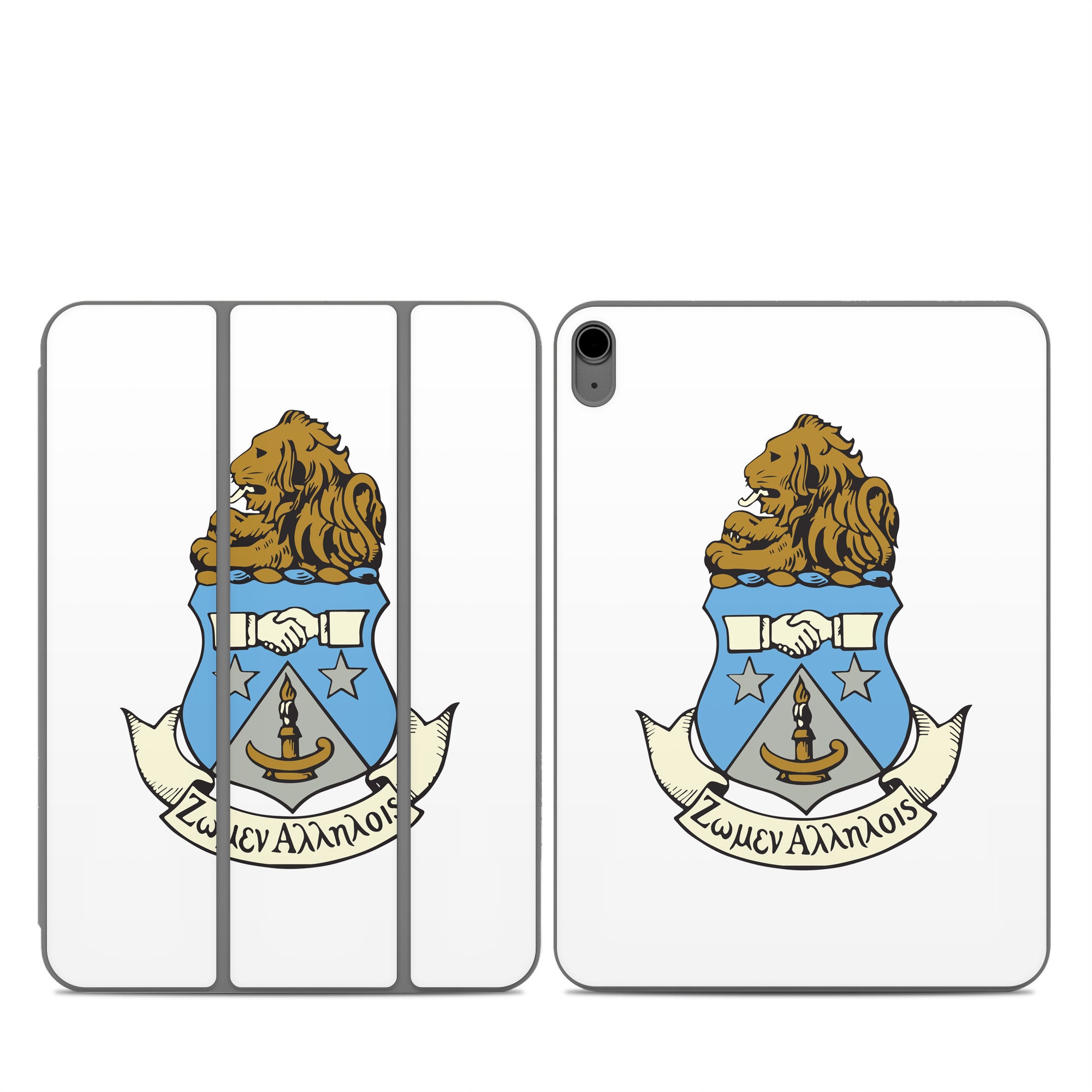 Alpha Delta Pi Crest White - Apple Smart Folio Skin