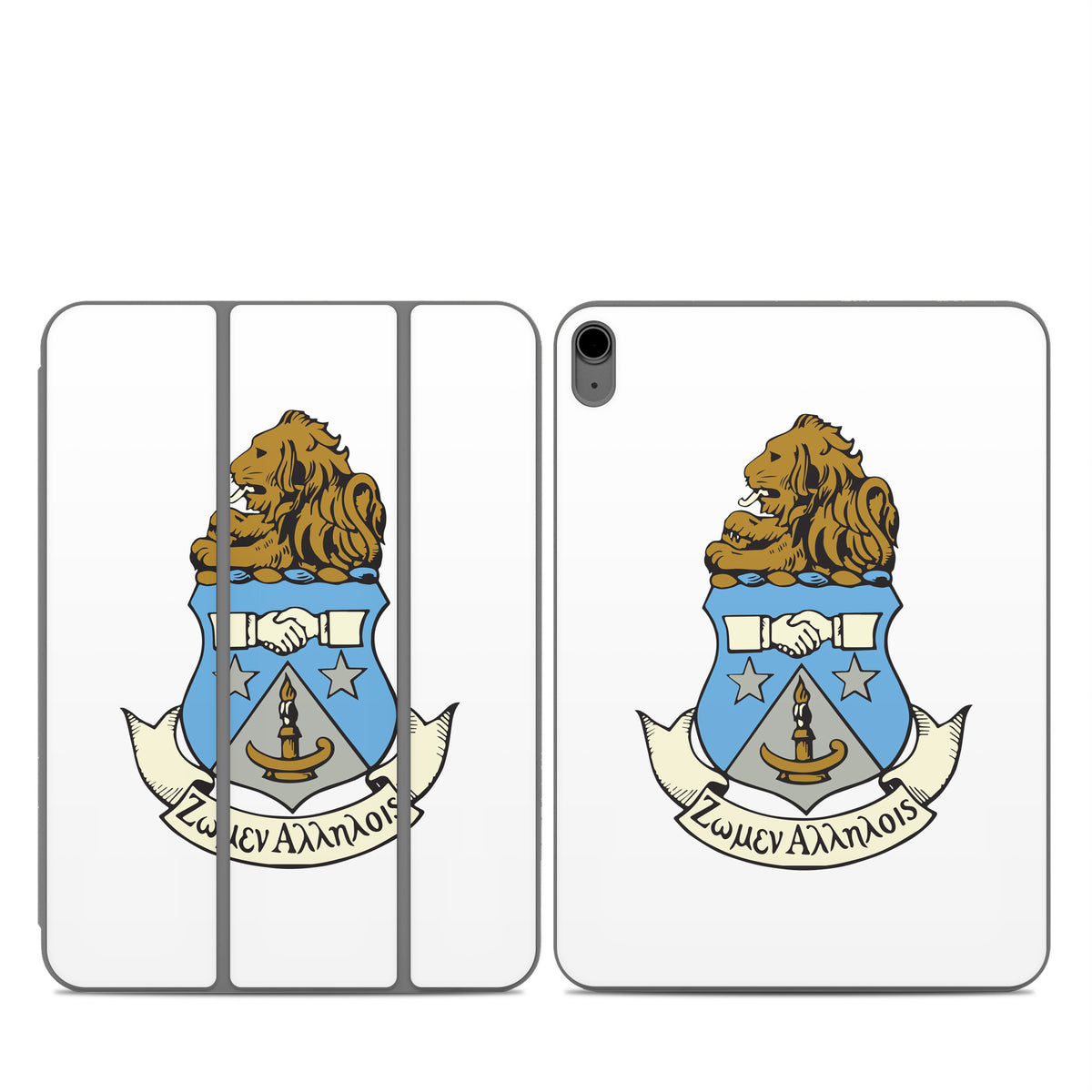 Alpha Delta Pi Crest White - Apple Smart Folio Skin