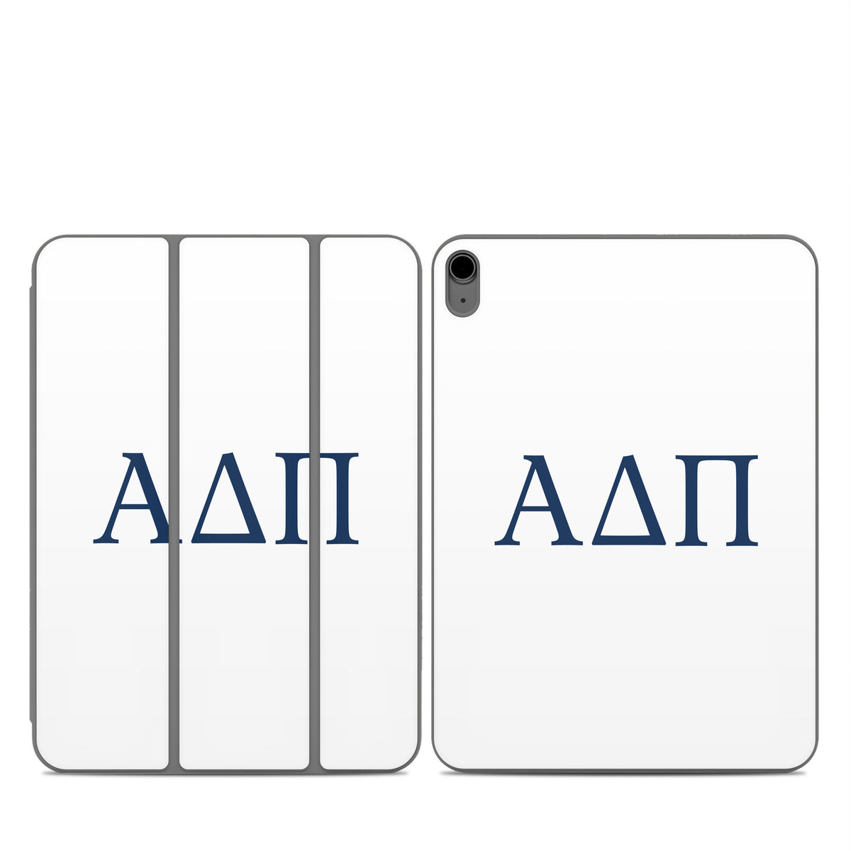 Alpha Delta Pi Greek Letters White - Apple Smart Folio Skin