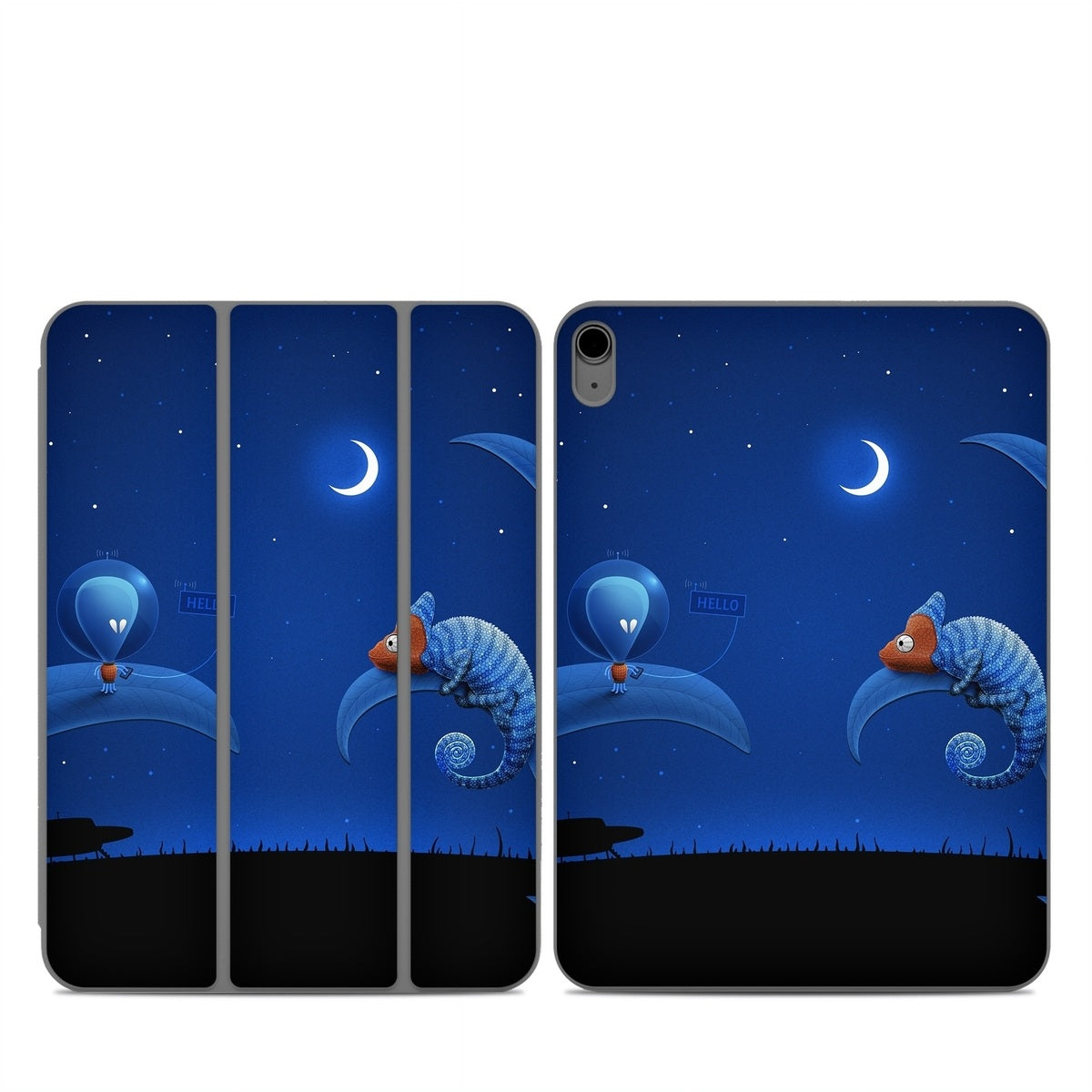Alien and Chameleon - Apple Smart Folio Skin