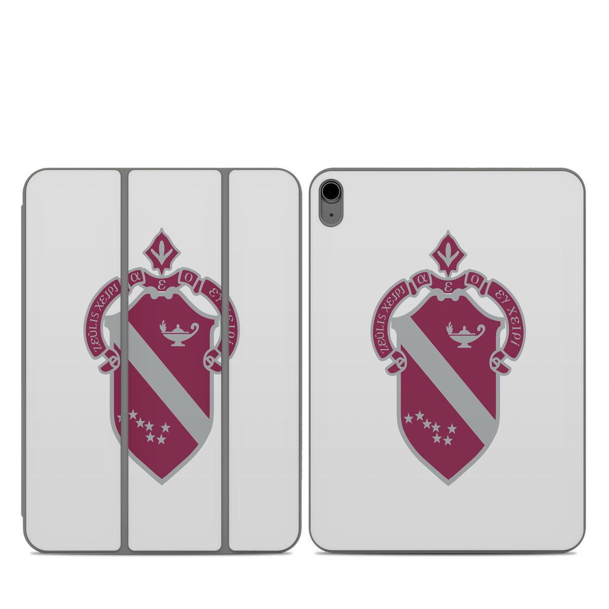 Alpha Phi Crest Silver - Apple Smart Folio Skin