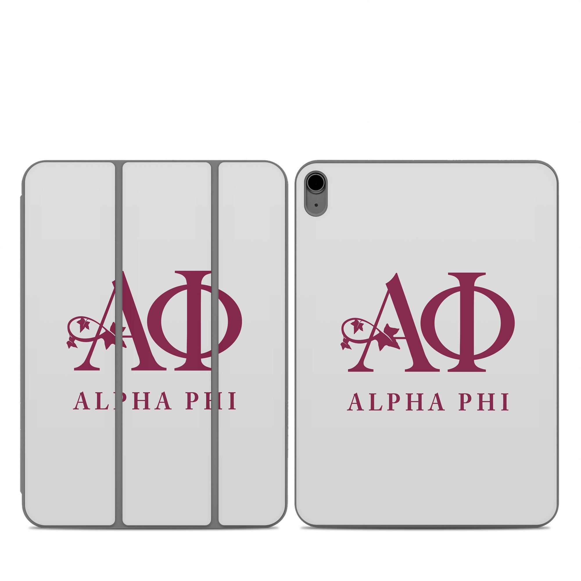 Alpha Phi Silver - Apple Smart Folio Skin