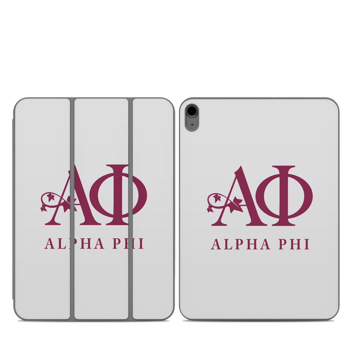 Alpha Phi Silver - Apple Smart Folio Skin