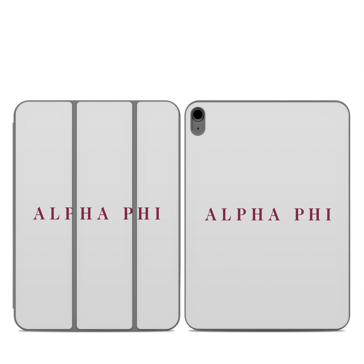 Alpha Phi Wordmark Silver - Apple Smart Folio Skin