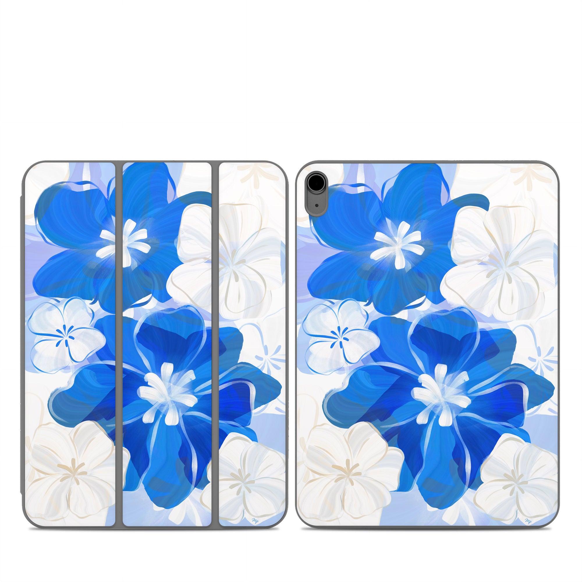 Blue Flowers - Apple Smart Folio Skin