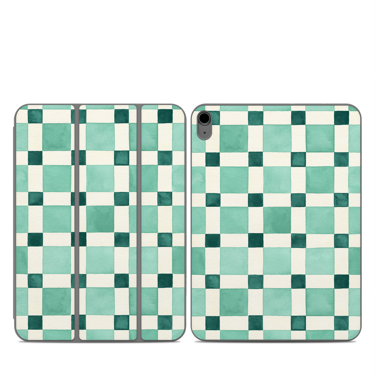 Checker Mosaic Green - Apple Smart Folio Skin