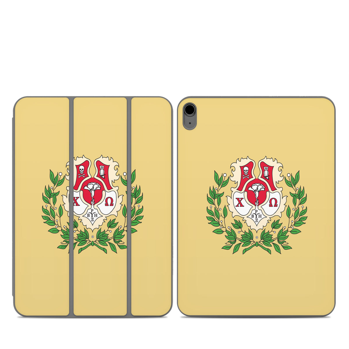 Chi Omega Crest Straw - Apple Smart Folio Skin