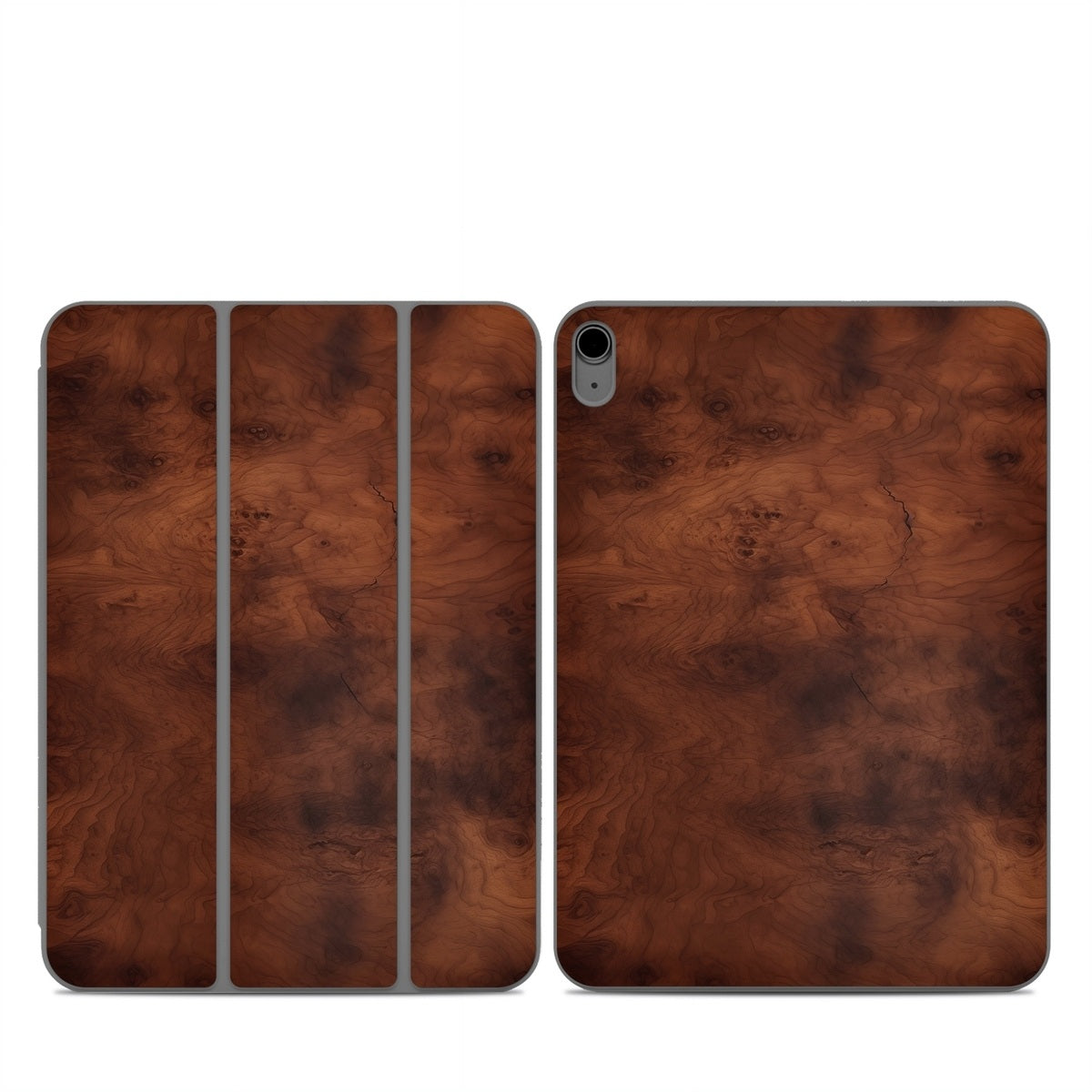 Dark Burlwood - Apple Smart Folio Skin