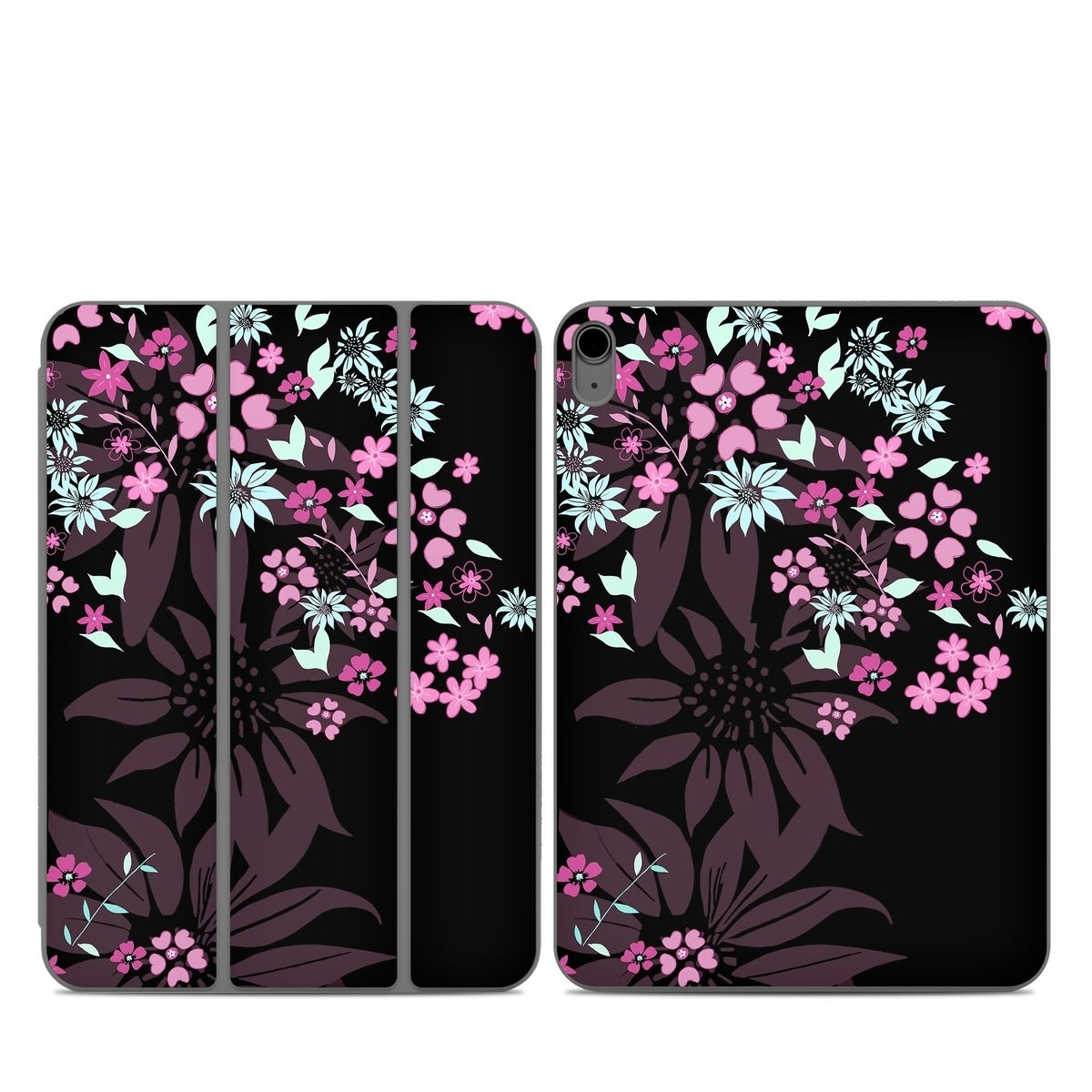 Dark Flowers - Apple Smart Folio Skin