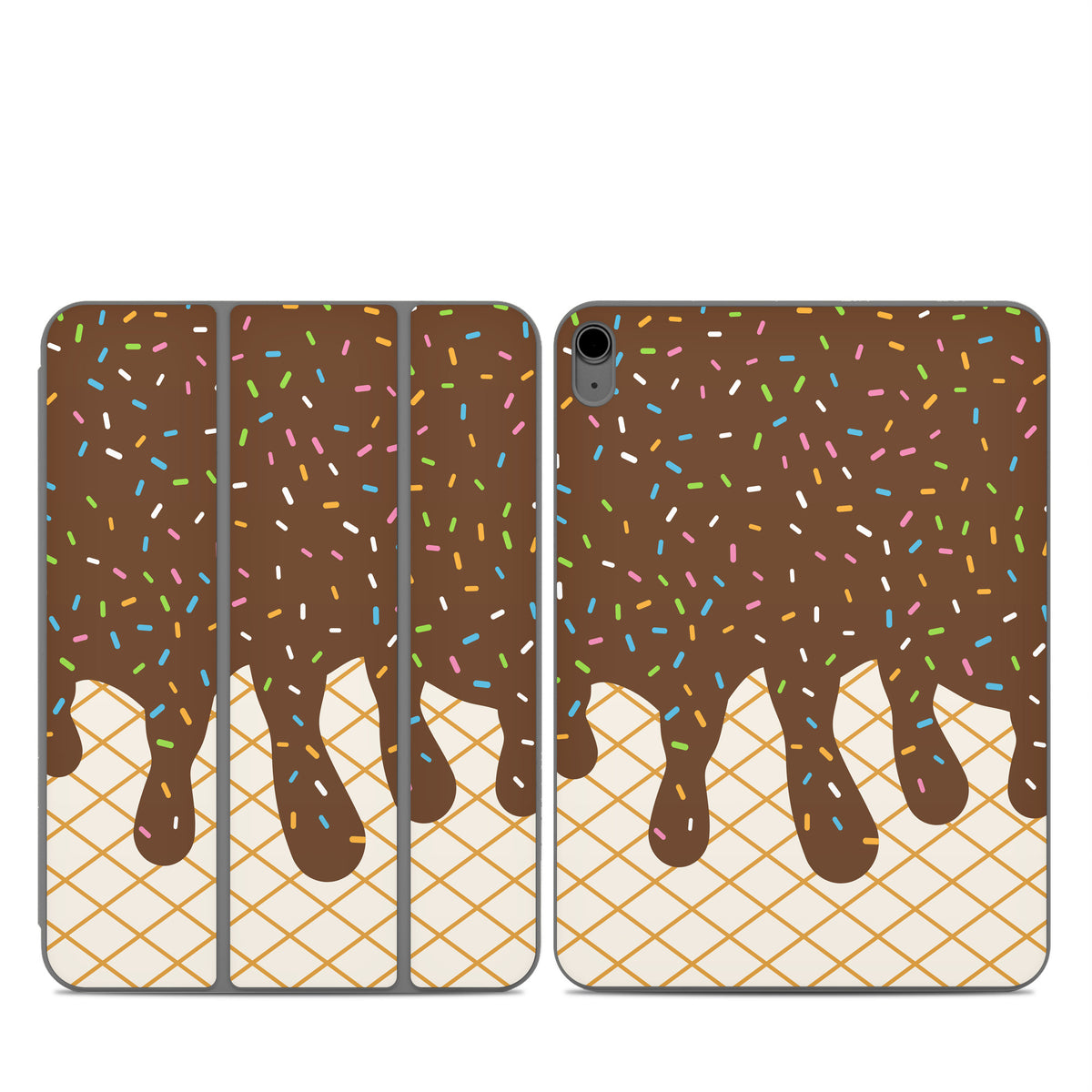 Chocolate Ice Cream Drip - Apple Smart Folio Skin