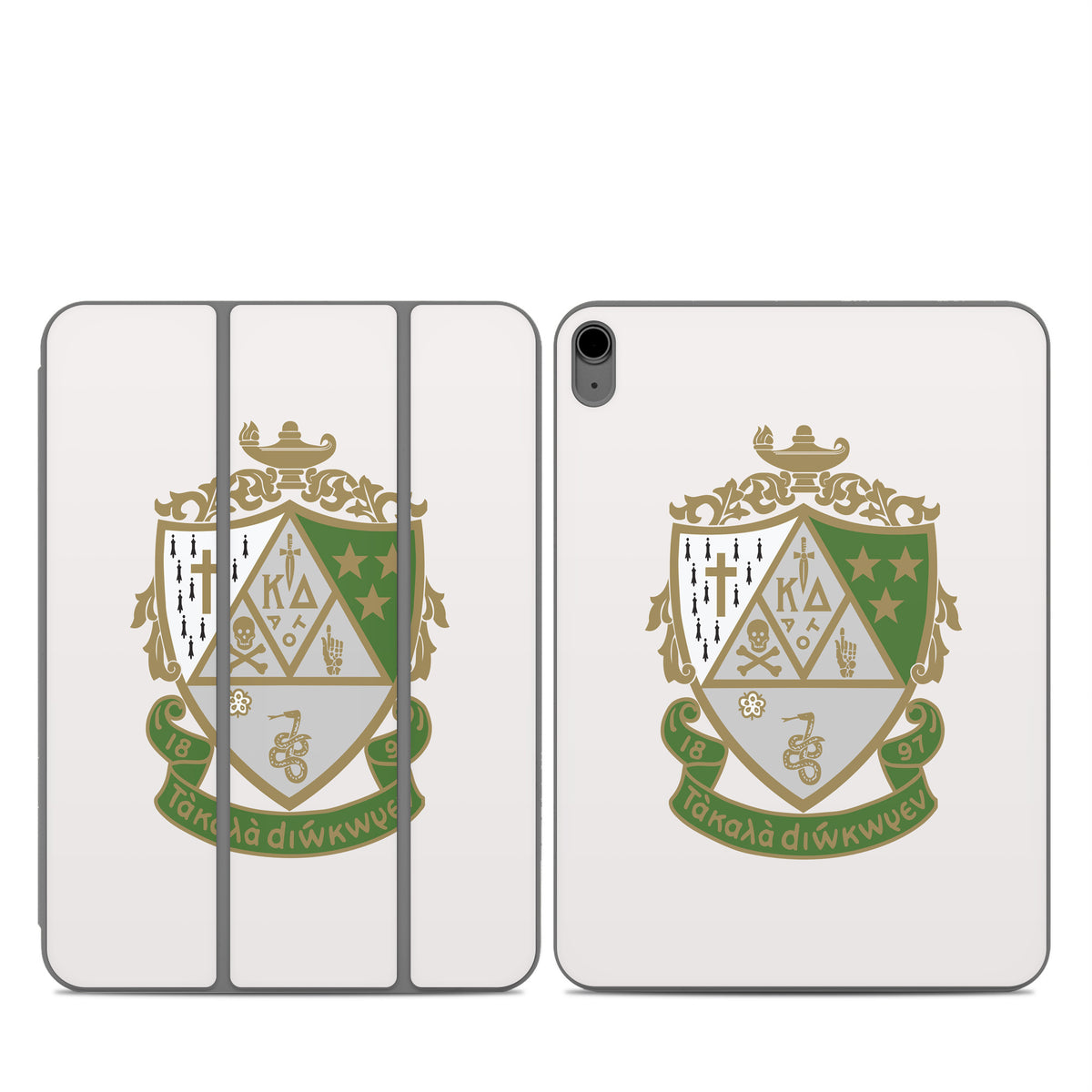Kappa Delta Crest Pearl White - Apple Smart Folio Skin