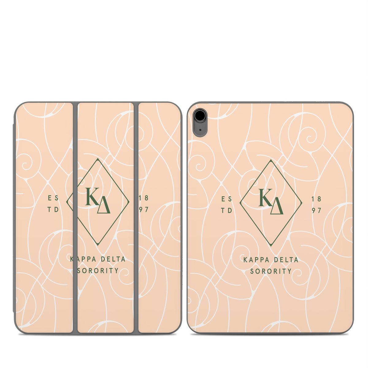 Kappa Delta Diamond Nautilus Waves - Apple Smart Folio Skin