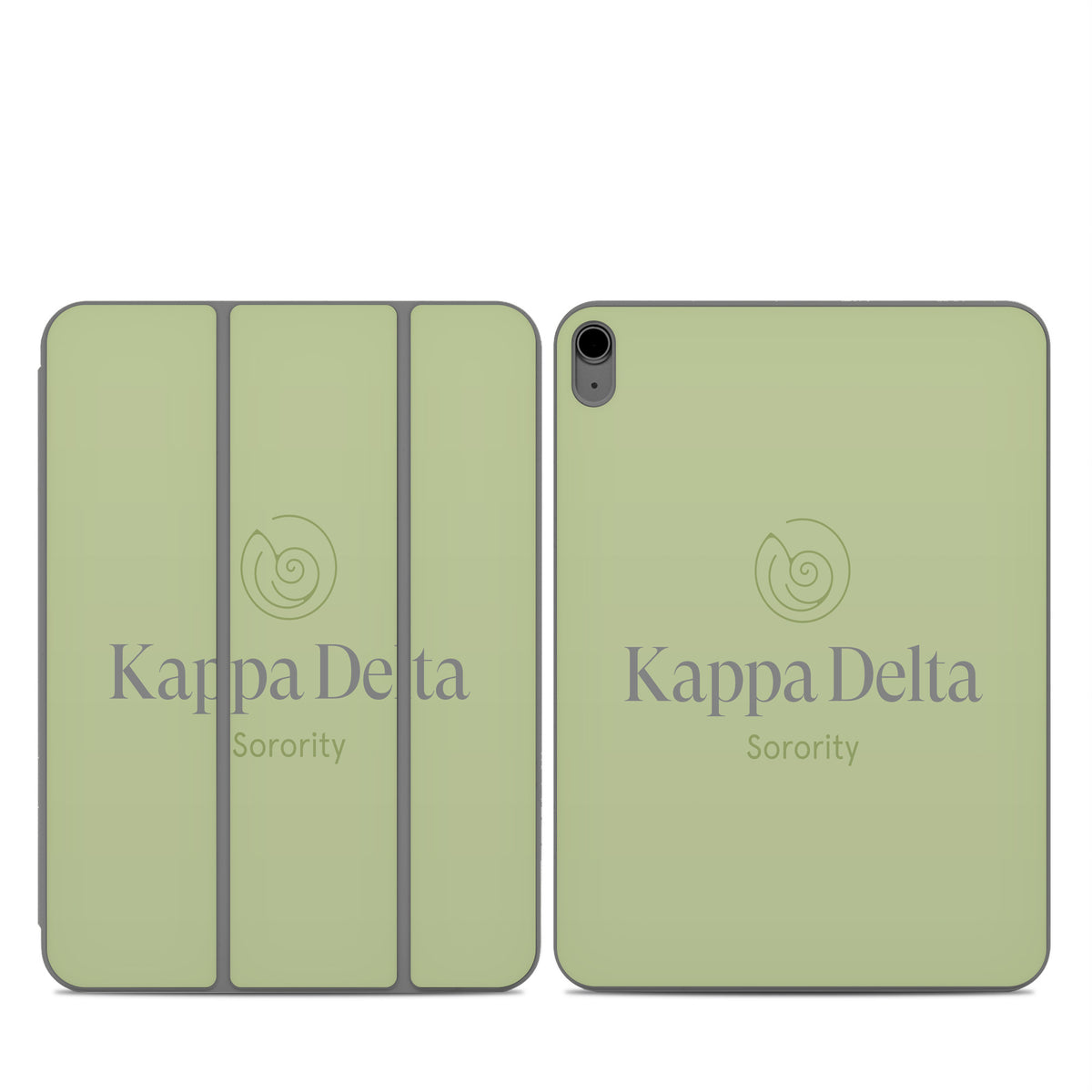 Kappa Delta Primary Logo Light Olive - Apple Smart Folio Skin