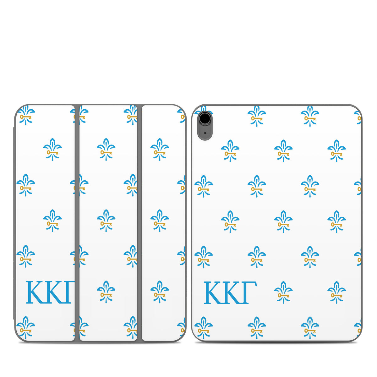 Kappa Kappa Gamma Fleur De Key Pattern White - Apple Smart Folio Skin