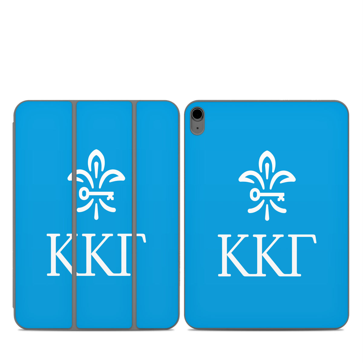 Kappa Kappa Gamma Letterkey Vertical Gamma Blue - Apple Smart Folio Skin