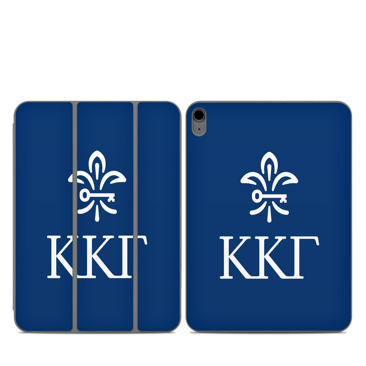 Kappa Kappa Gamma Letterkey Vertical Kappa Blue - Apple Smart Folio Skin