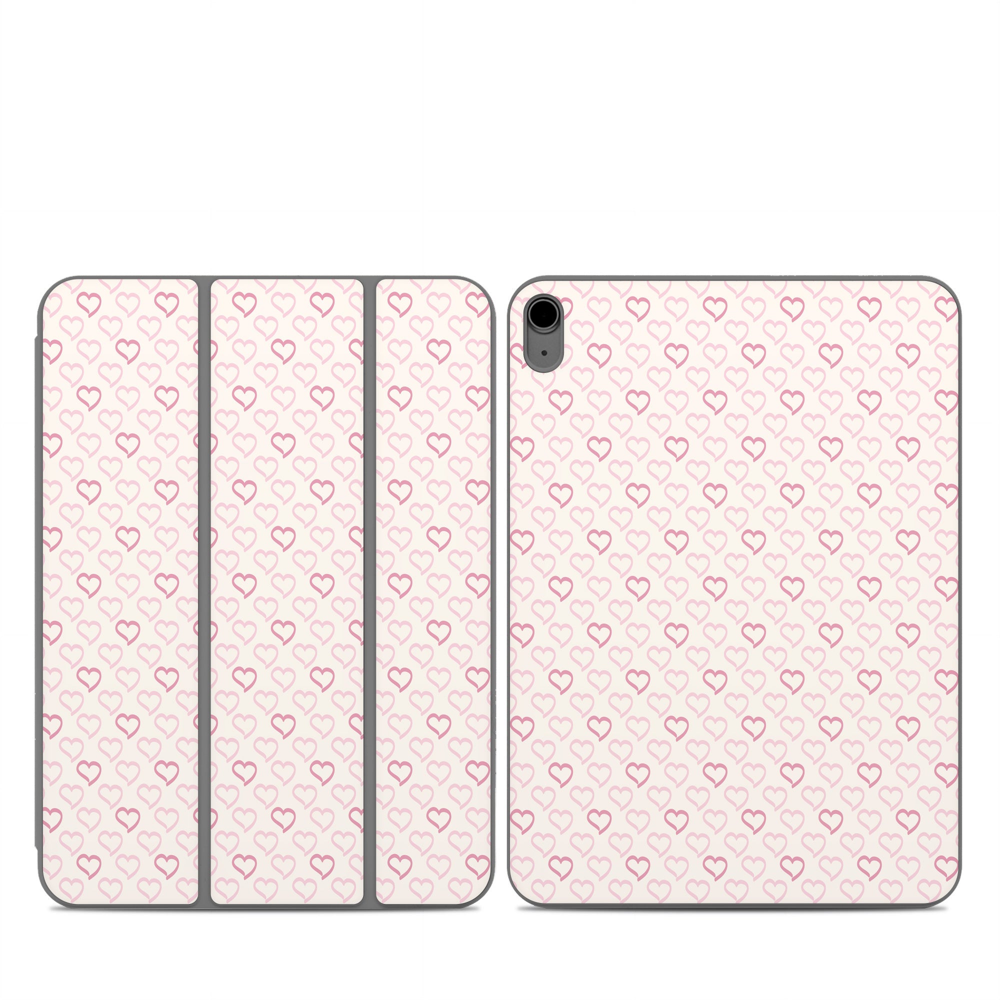 Patterned Hearts - Apple Smart Folio Skin