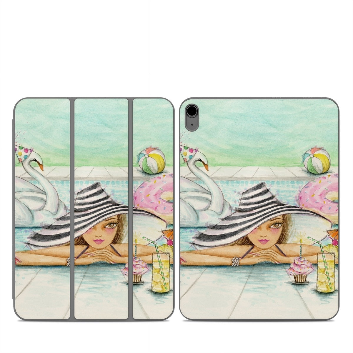 Delphine at the Pool Party - Apple Smart Folio Skin