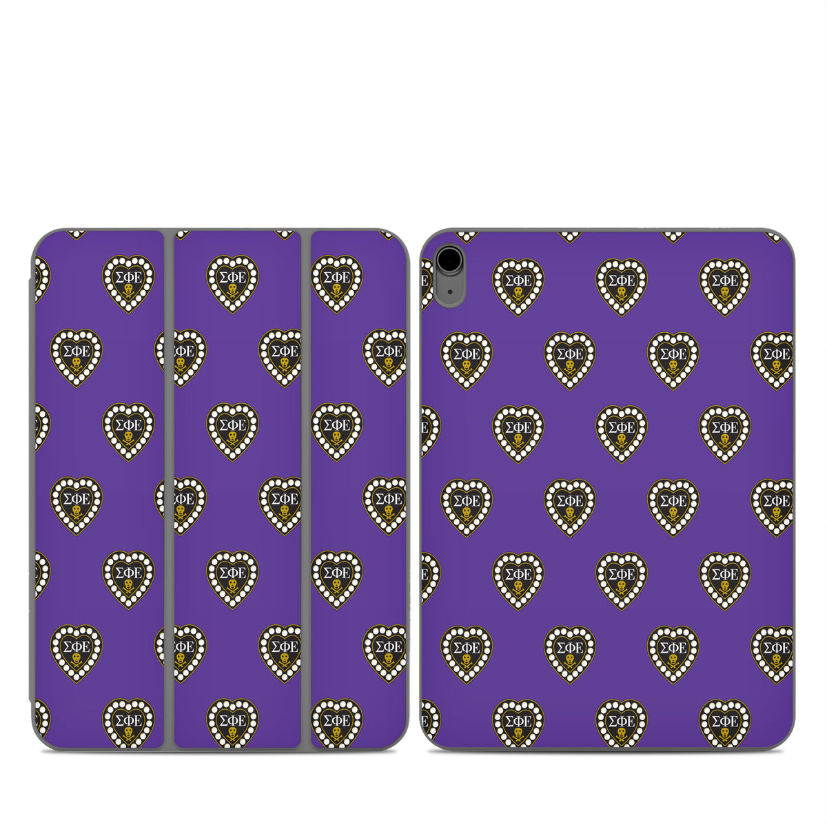 Sigma Phi Epsilon Badge Pattern Purple - Apple Smart Folio Skin