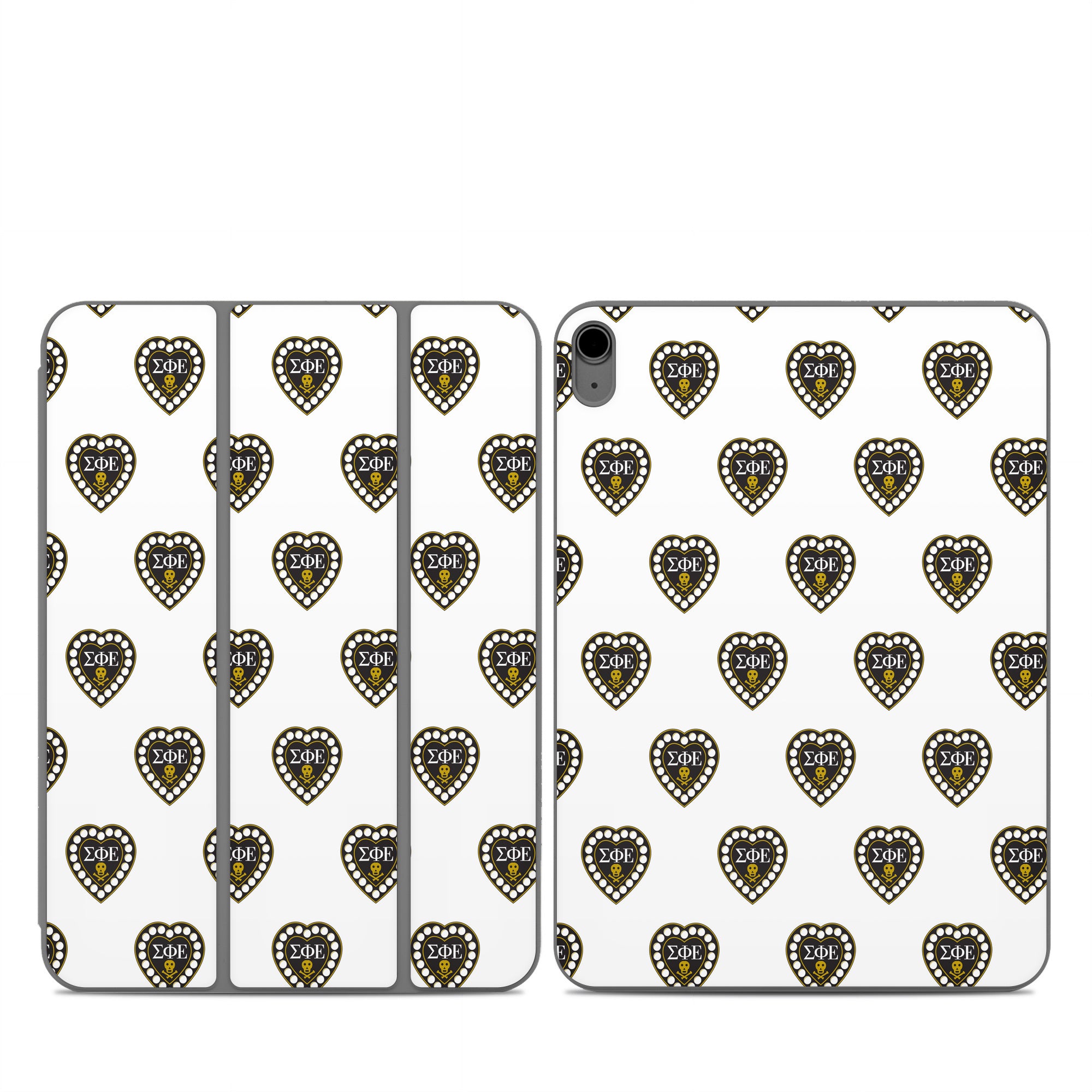 Sigma Phi Epsilon Badge Pattern White - Apple Smart Folio Skin